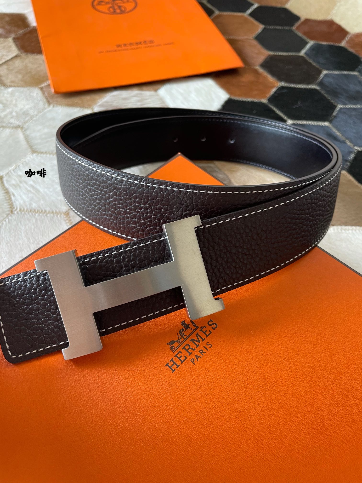 Hermès Male Basic Belt 38mm-s-m