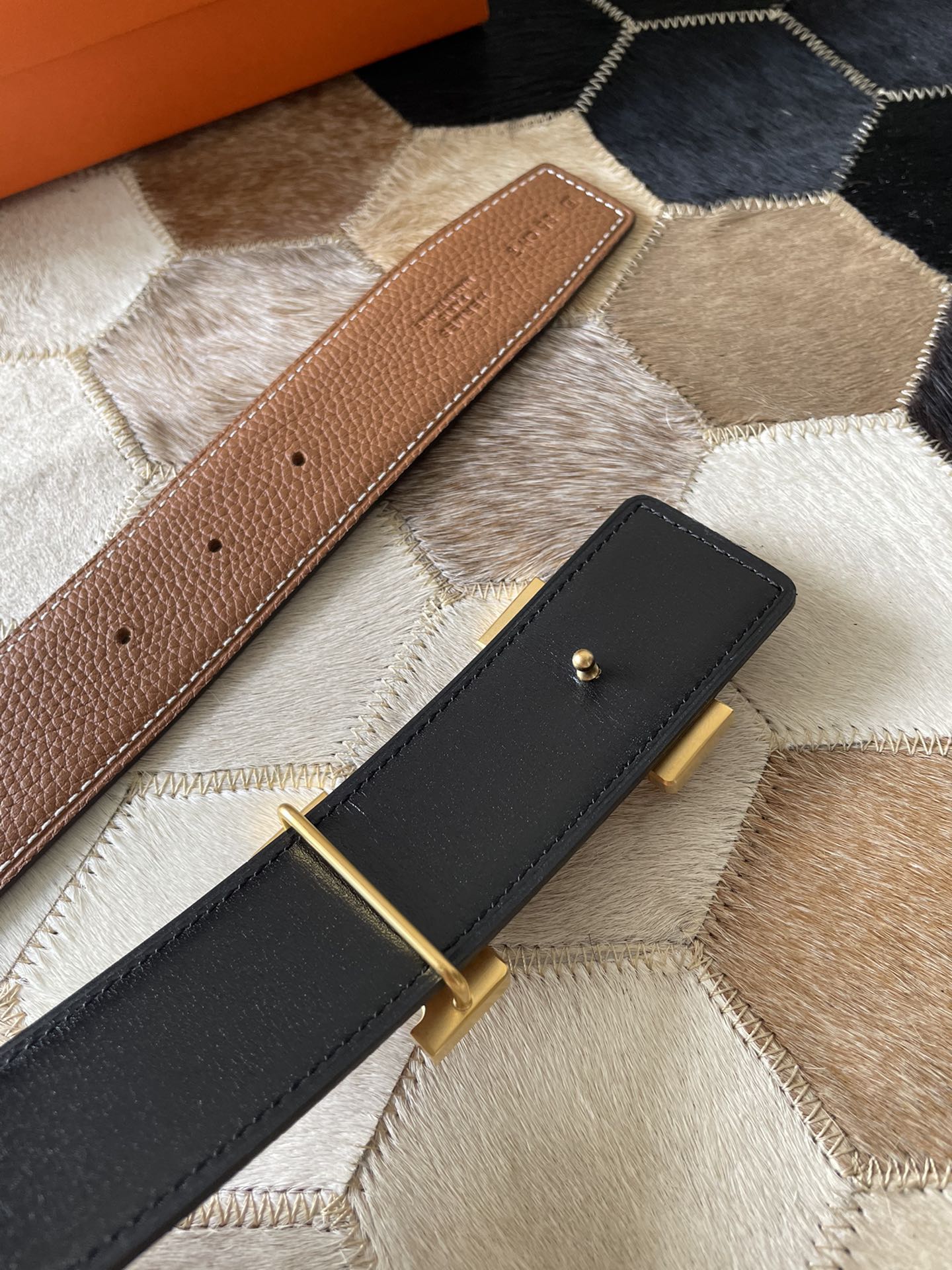 Hermès Male Basic Belt 38mm-s-m