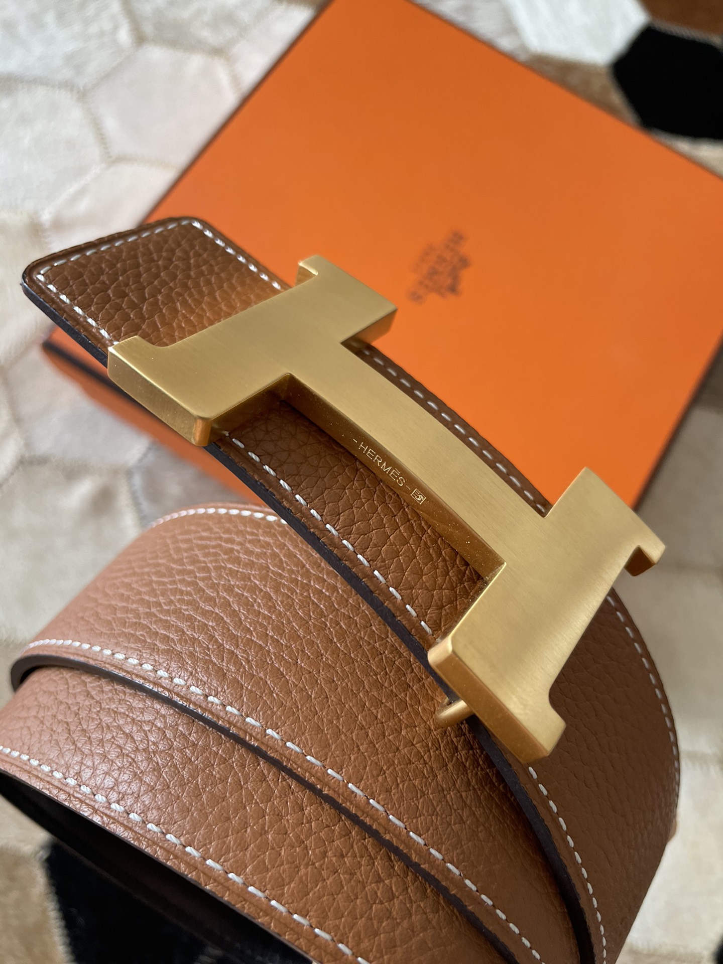 Hermès Male Basic Belt 38mm-s-m