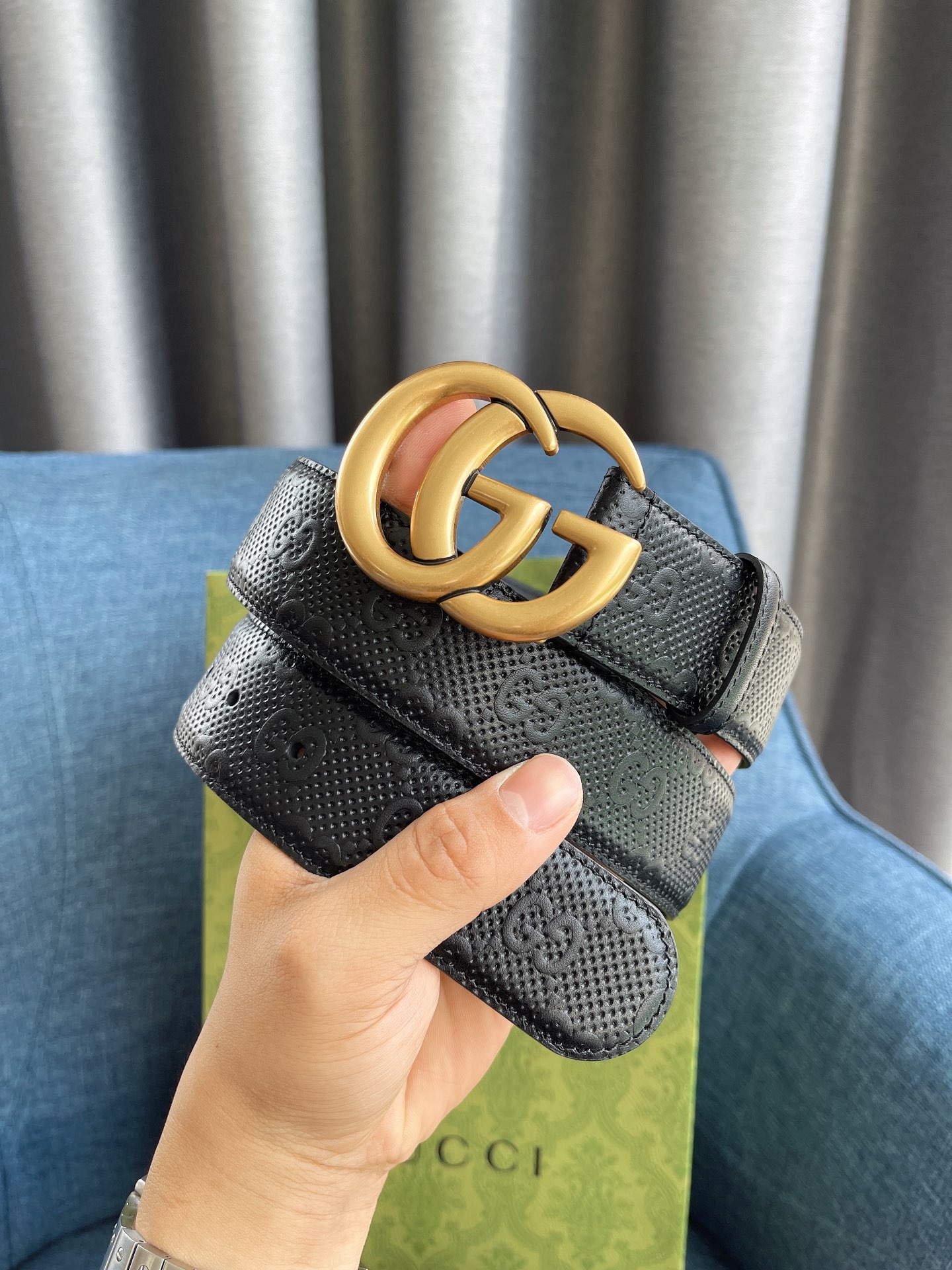 Gucci Male Basic Belt Cow Leather M-l