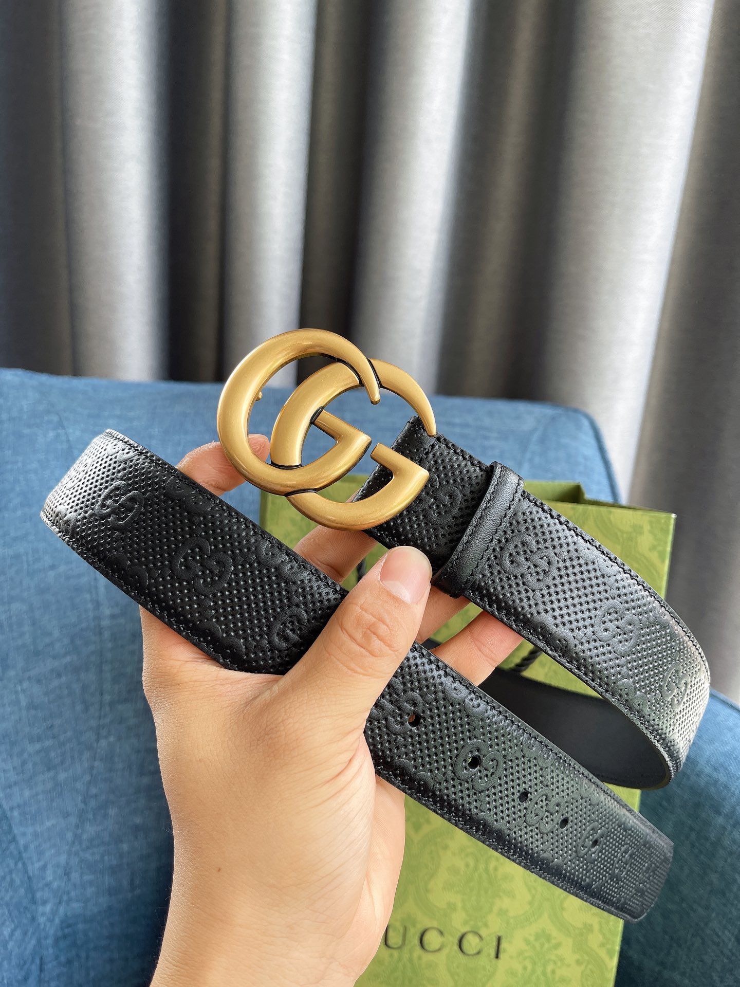 Gucci Male Basic Belt Cow Leather M-l