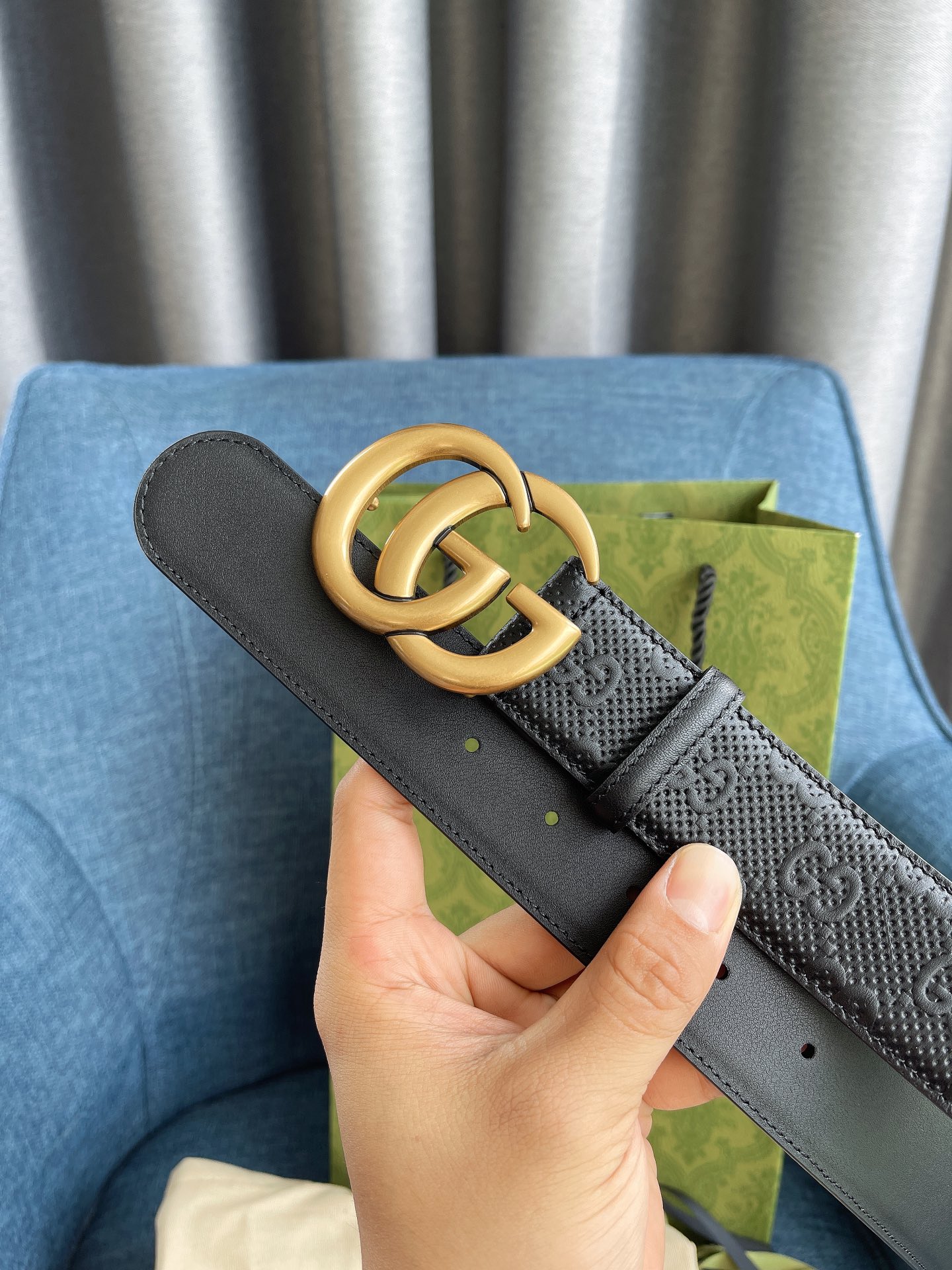 Gucci Male Basic Belt Cow Leather M-l