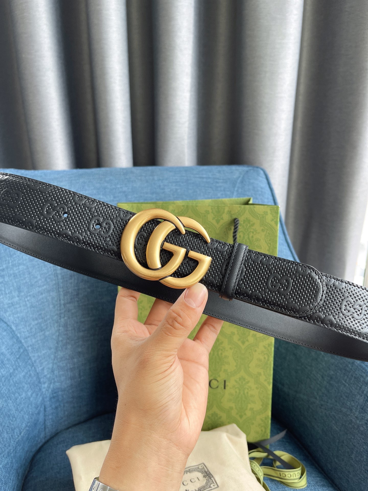 Gucci Male Basic Belt Cow Leather M-l