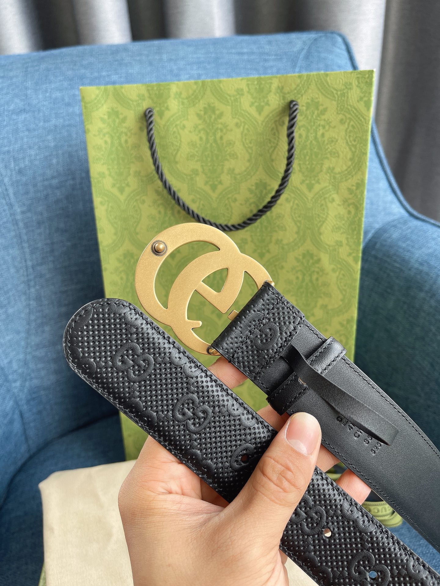 Gucci Male Basic Belt Cow Leather M-l