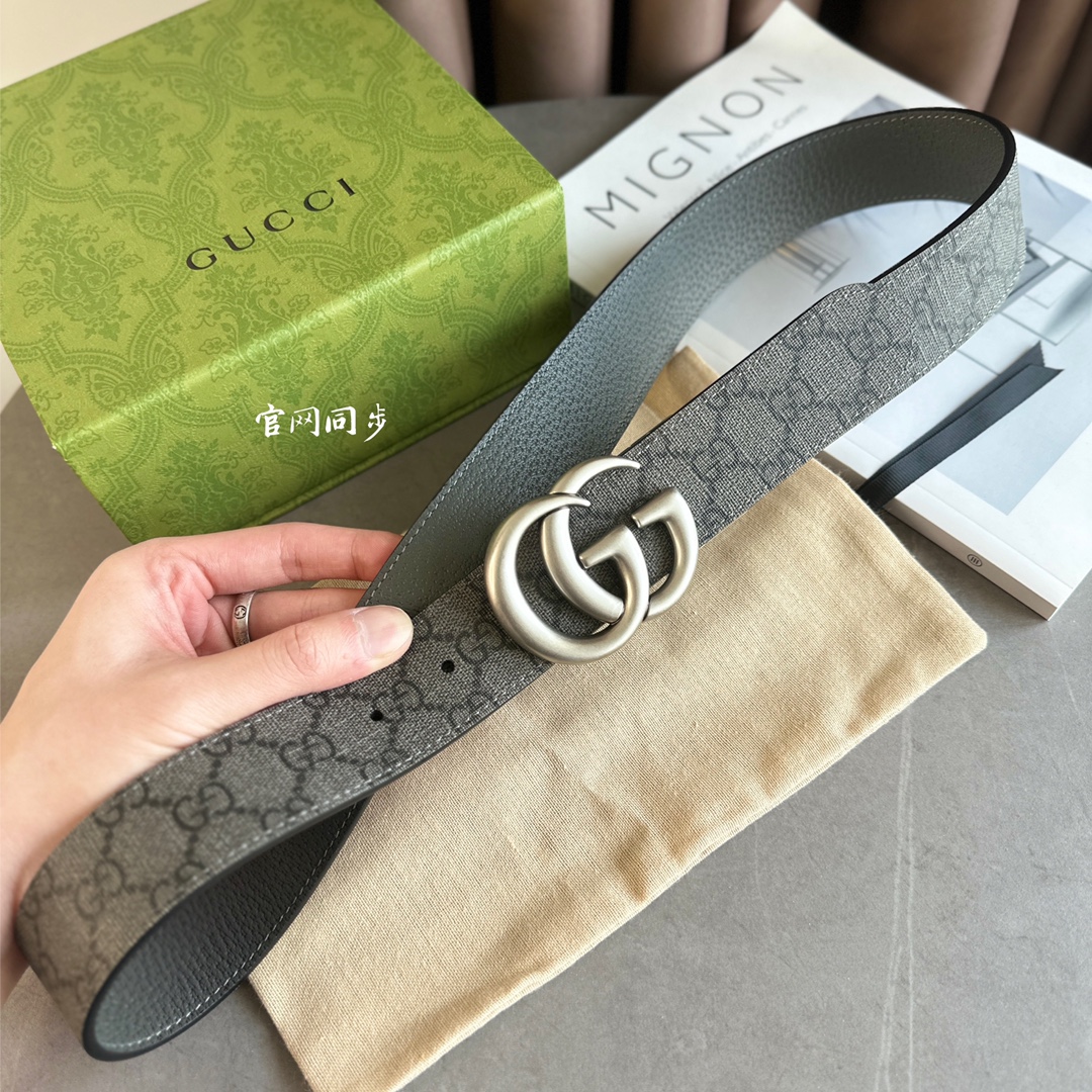 Gucci Male Basic Belt Canvas Beige M