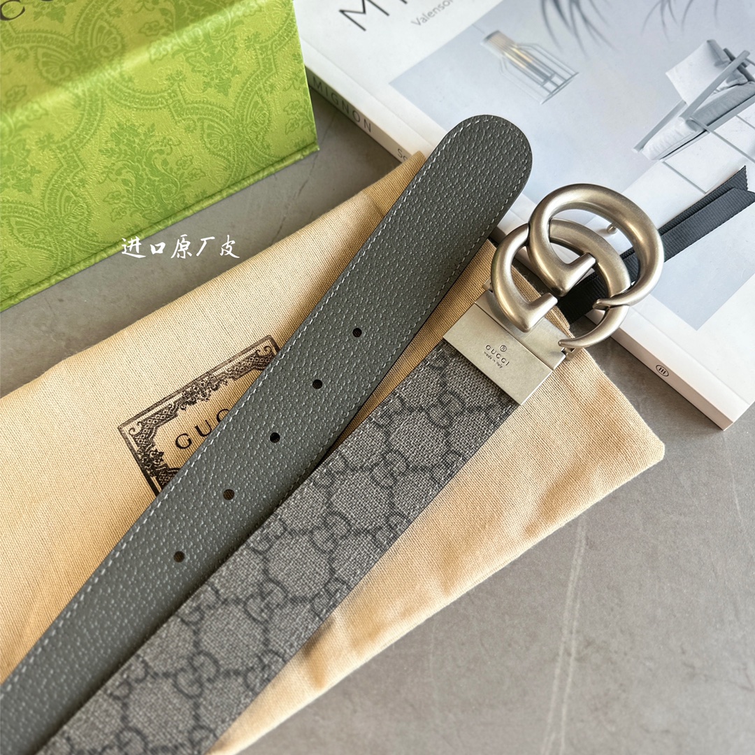 Gucci Male Basic Belt Canvas Beige M