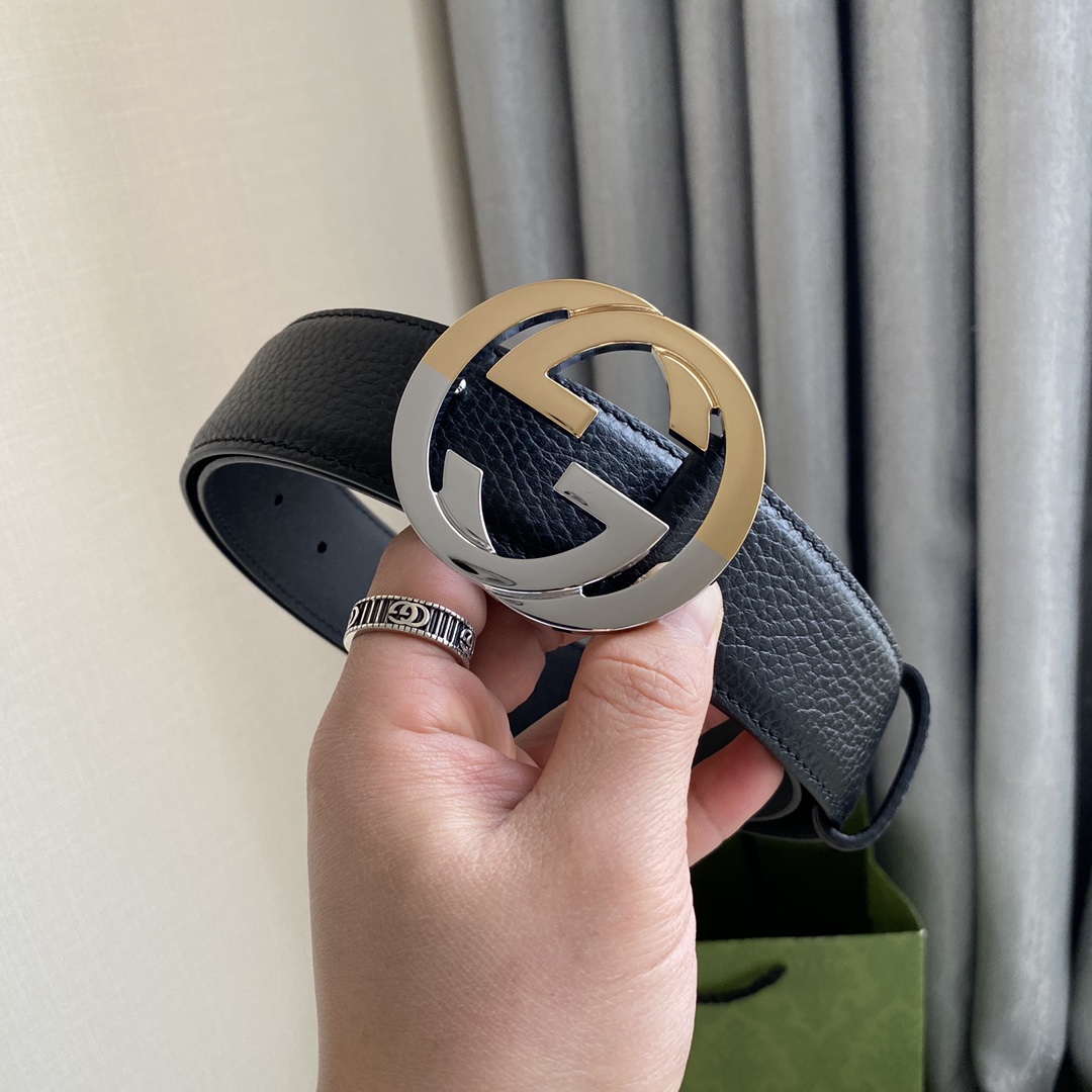 Gucci Male Leather Belt Top Grain Leather L