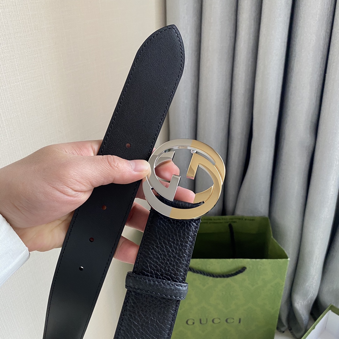 Gucci Male Leather Belt Top Grain Leather L