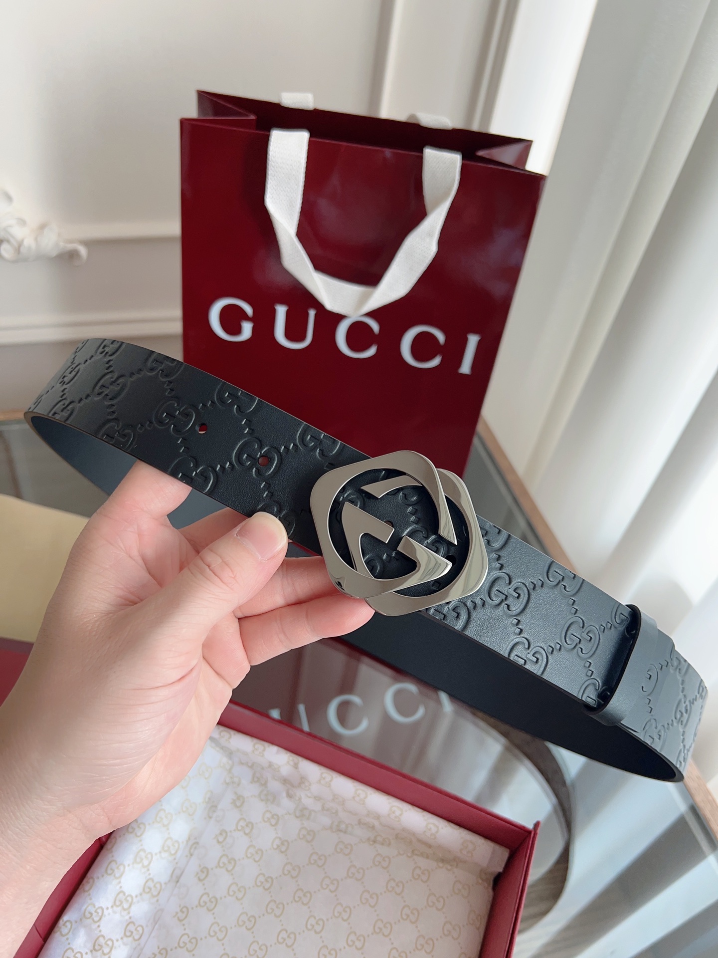 Gucci Basic Belt 40mm-l
