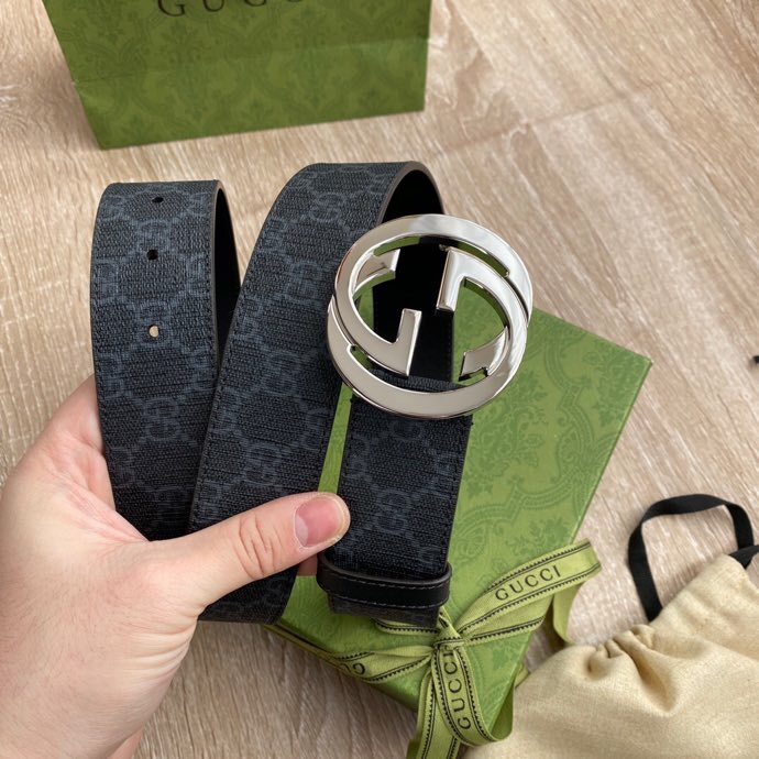 Gucci Male Basic Belt Canvas Black S-m