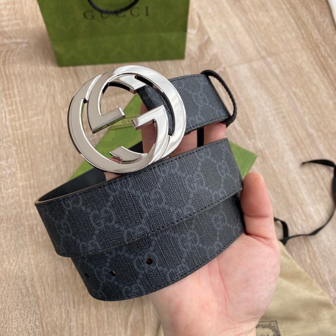 Gucci Male Basic Belt Canvas Black S-m