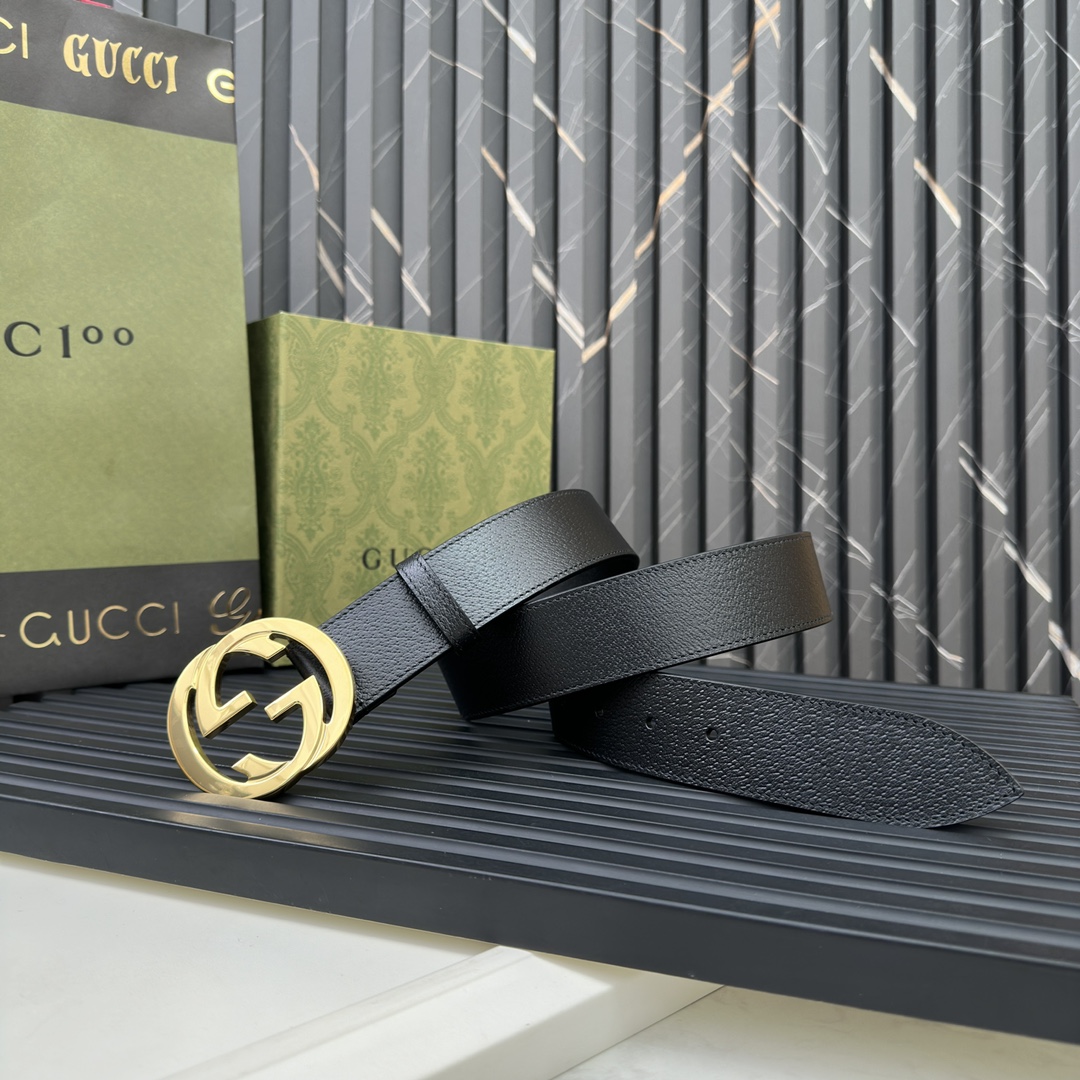 Gucci Male Basic Belt Cow Leather Waterproof M
