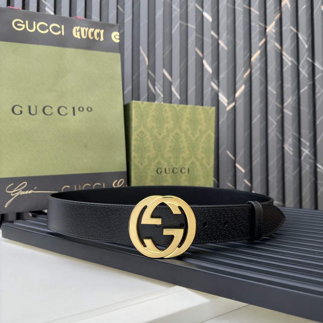 Gucci Male Basic Belt Cow Leather Waterproof M