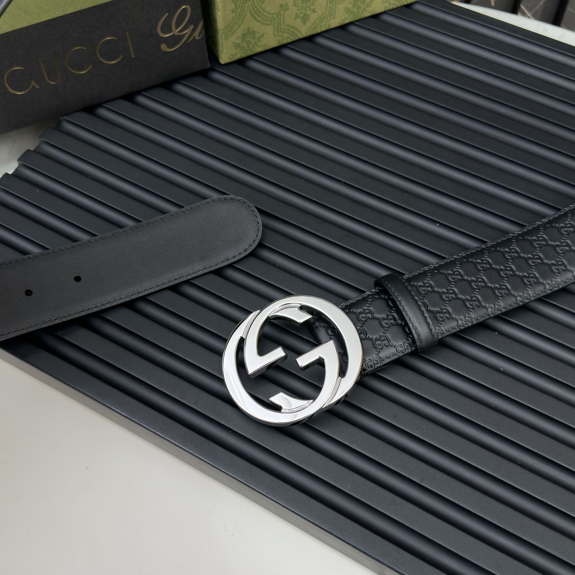 Gucci Male Basic Belt Cow Leather Waterproof M