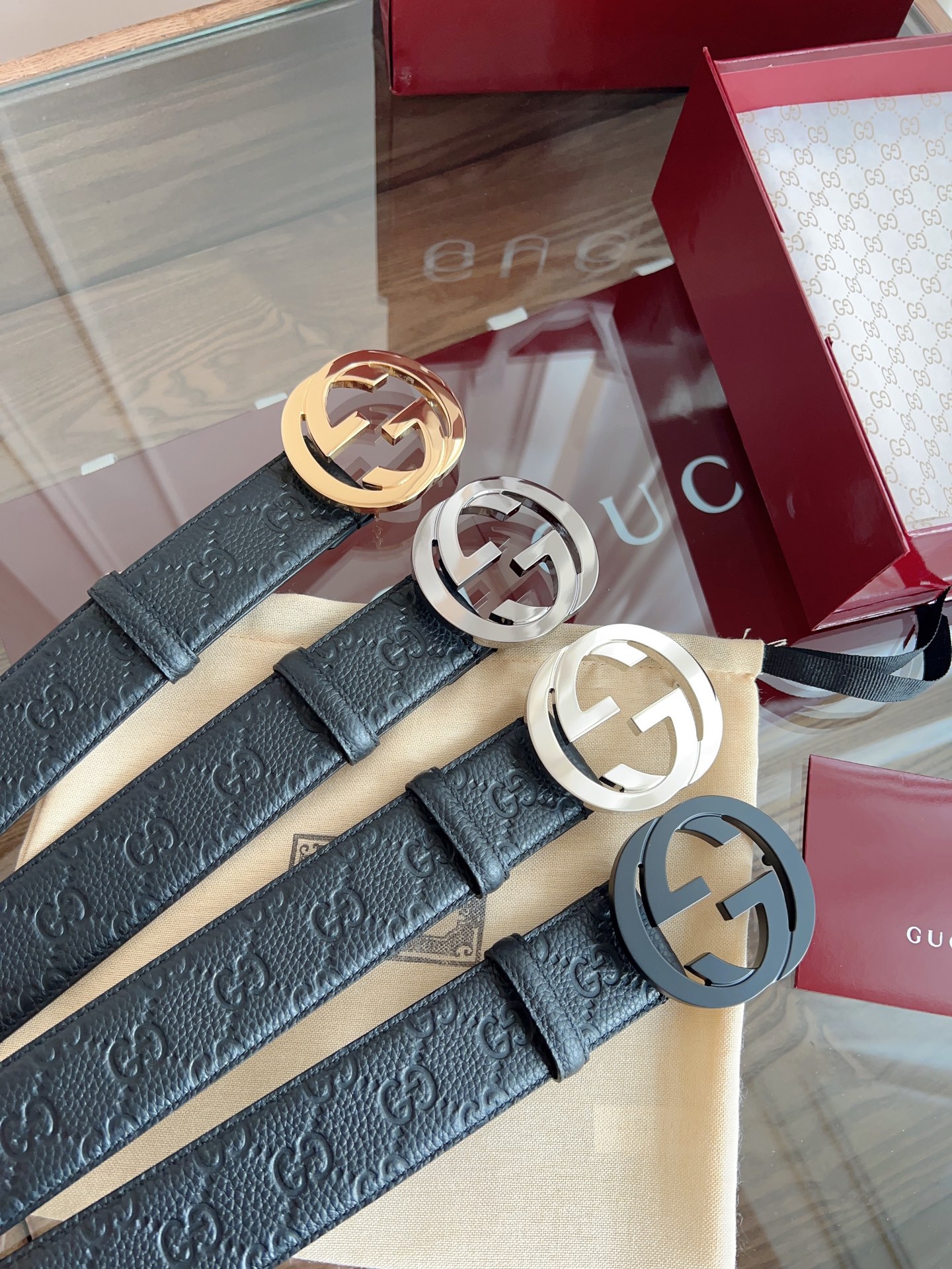 Gucci Basic Belt 40mm-l