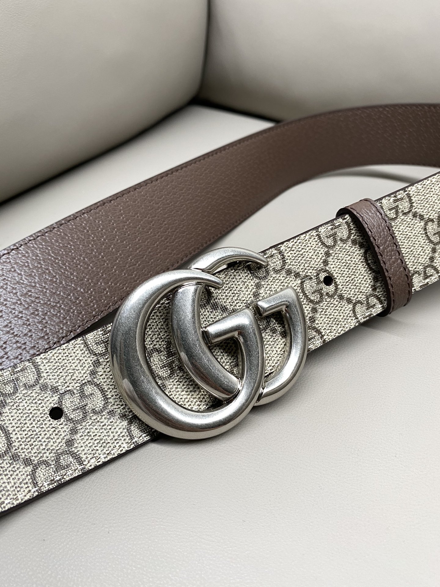 Gucci Male Canvas Belt Canvas Black S-m