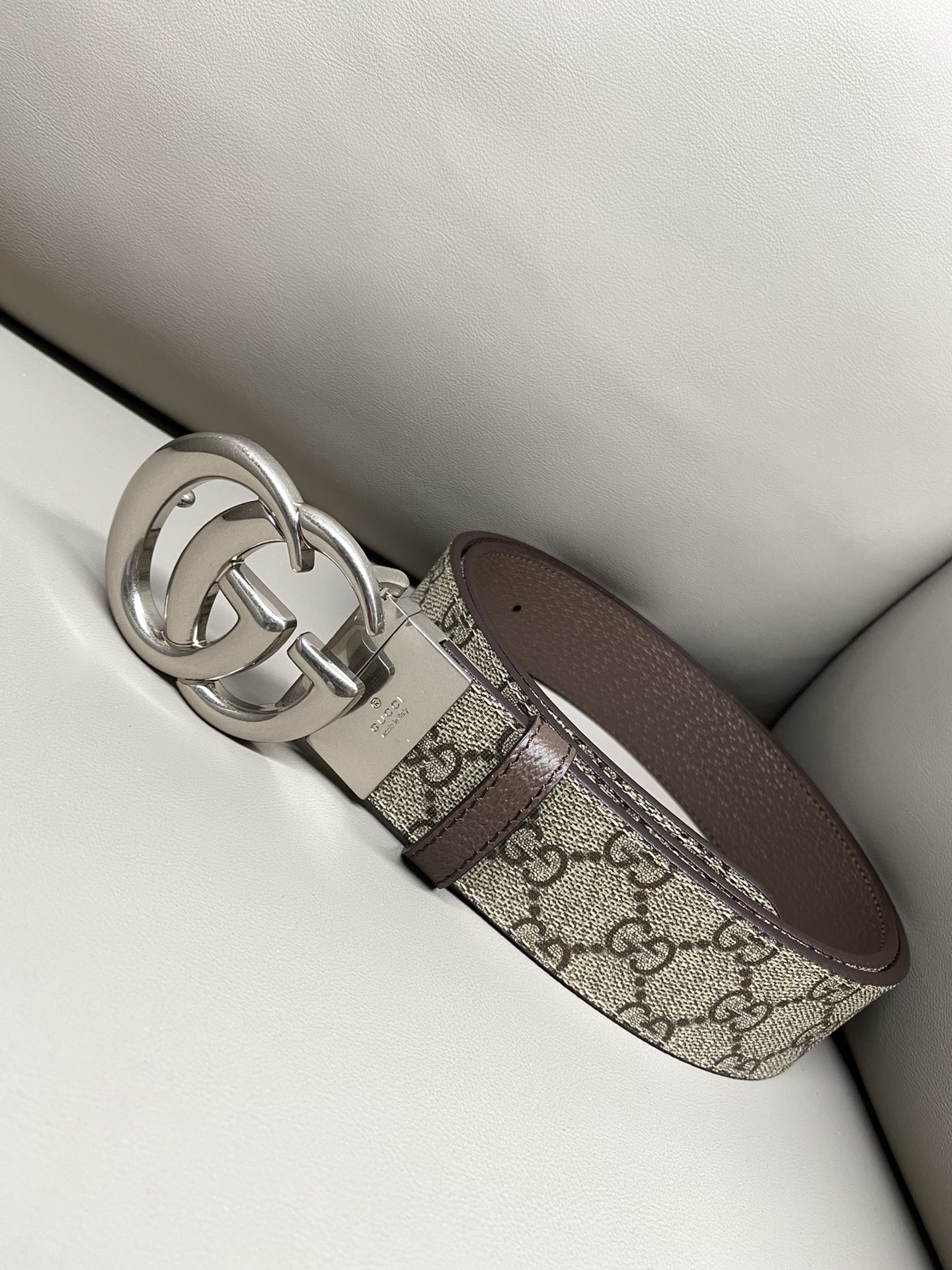 Gucci Male Canvas Belt Canvas Black S-m