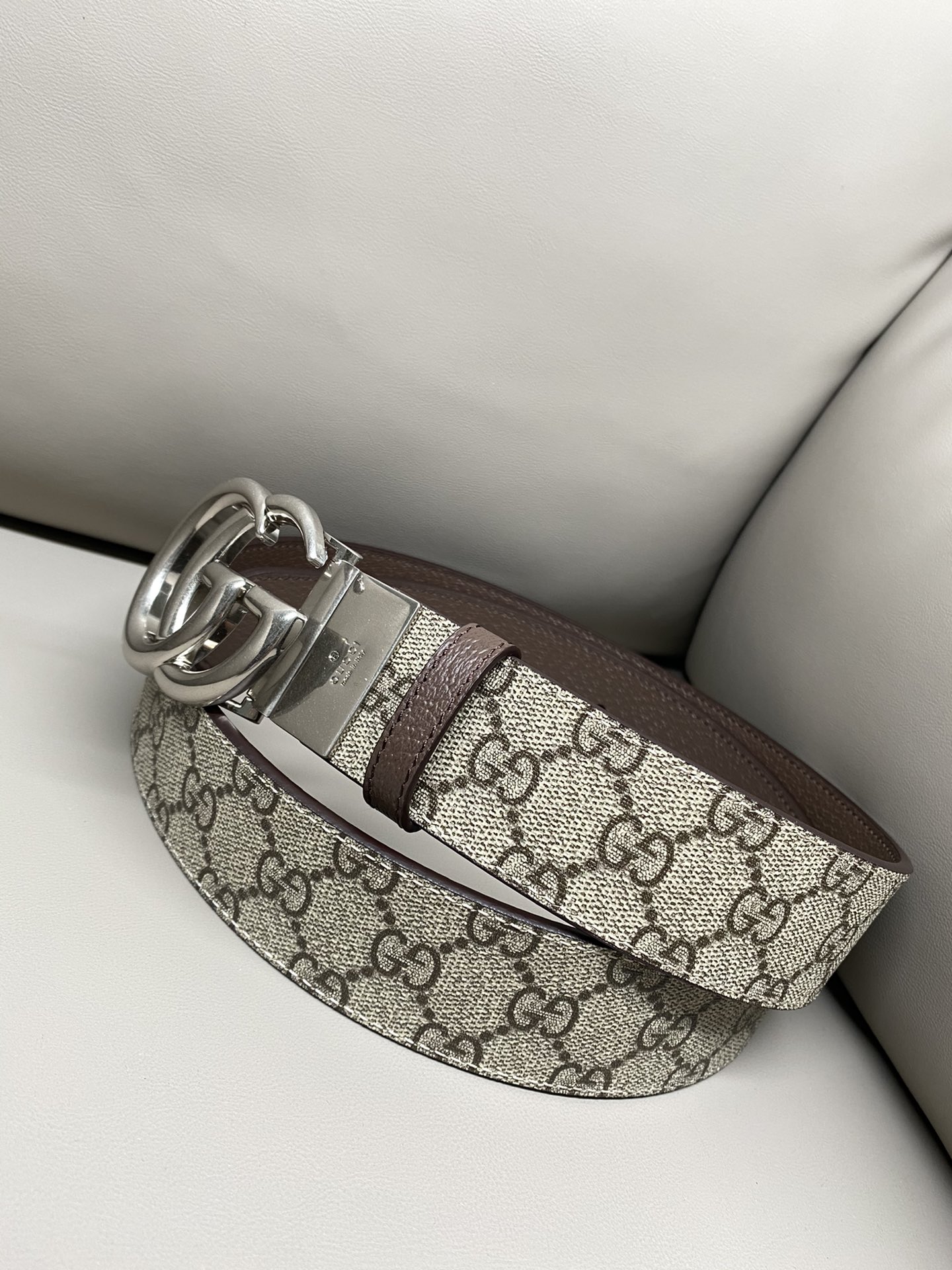 Gucci Male Canvas Belt Canvas Black S-m