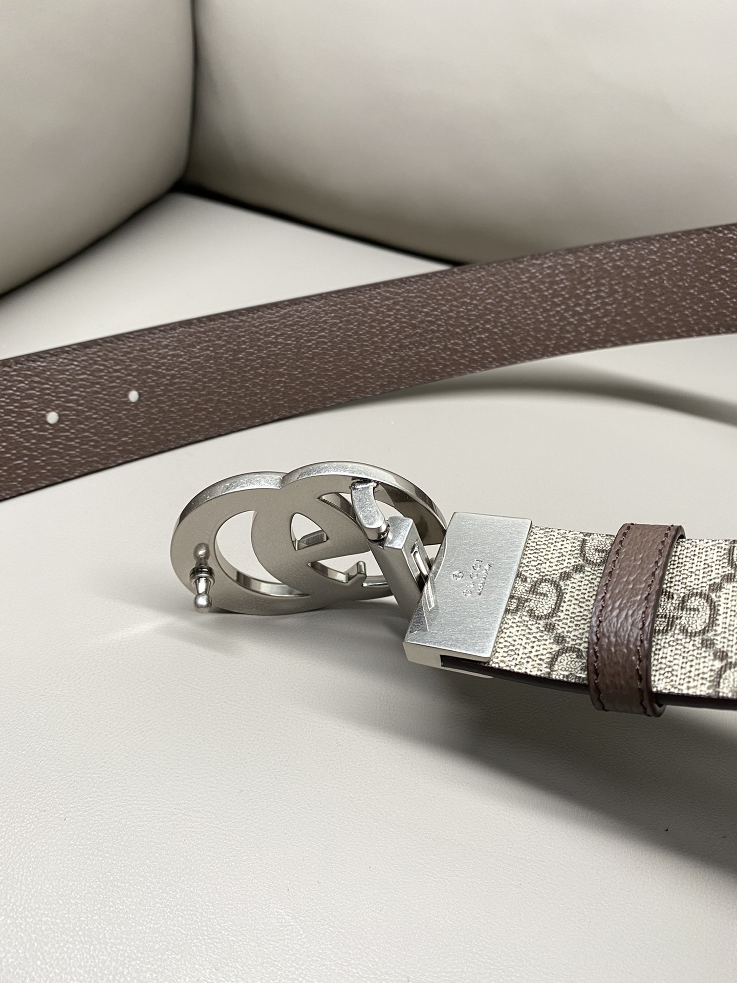 Gucci Male Canvas Belt Canvas Black S-m