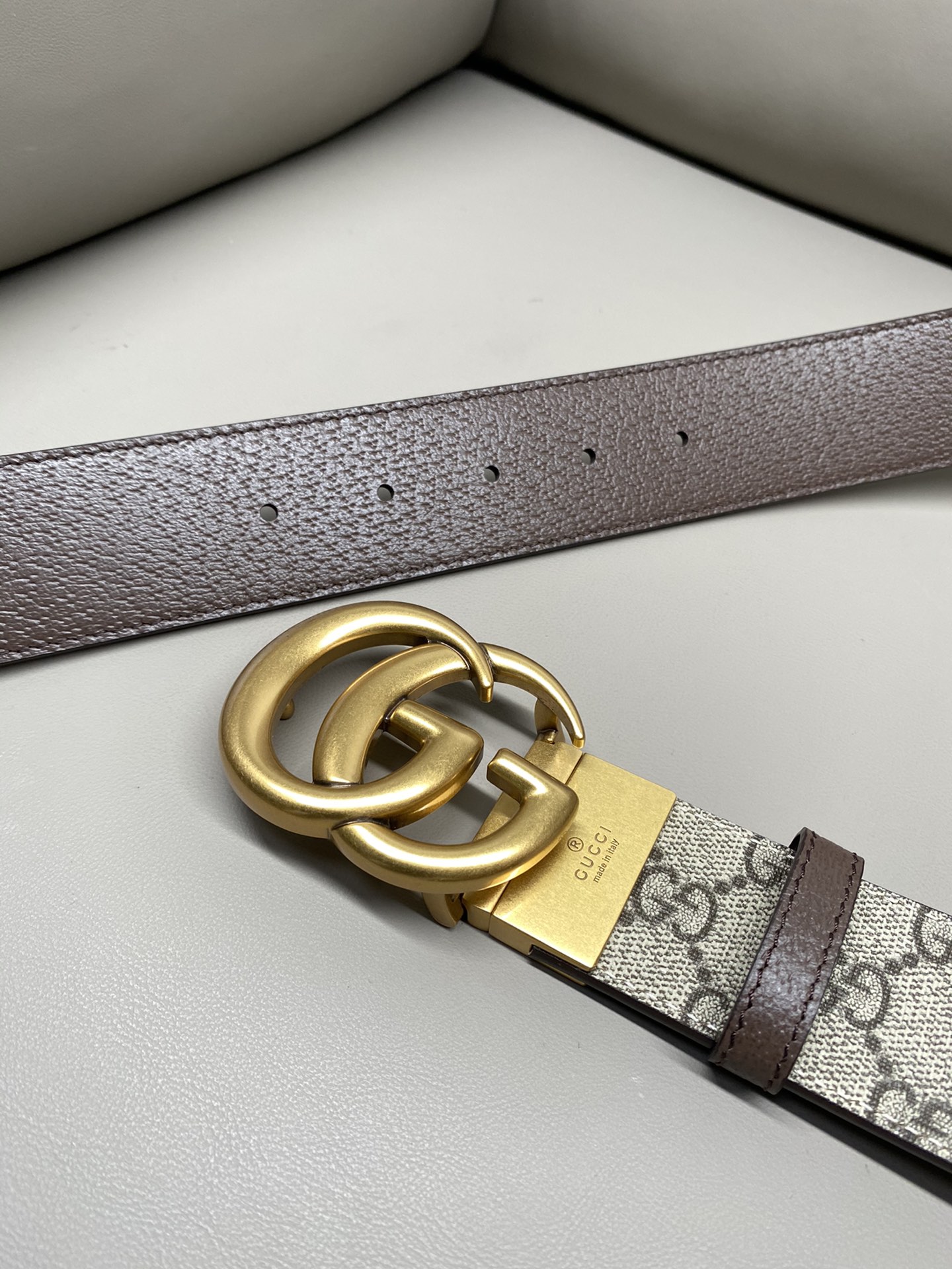 Gucci Male Canvas Belt Canvas Black S-m