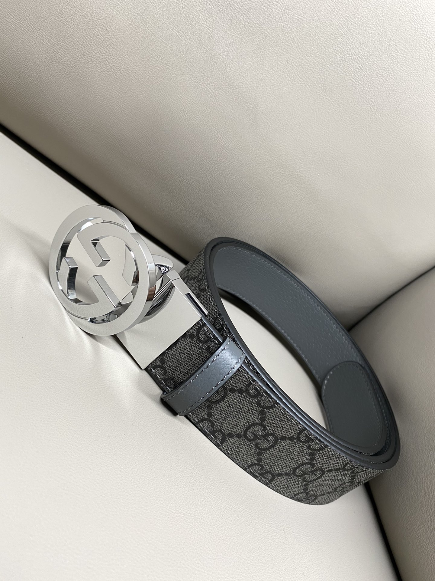 Gucci Male Canvas Belt Canvas Black S-m