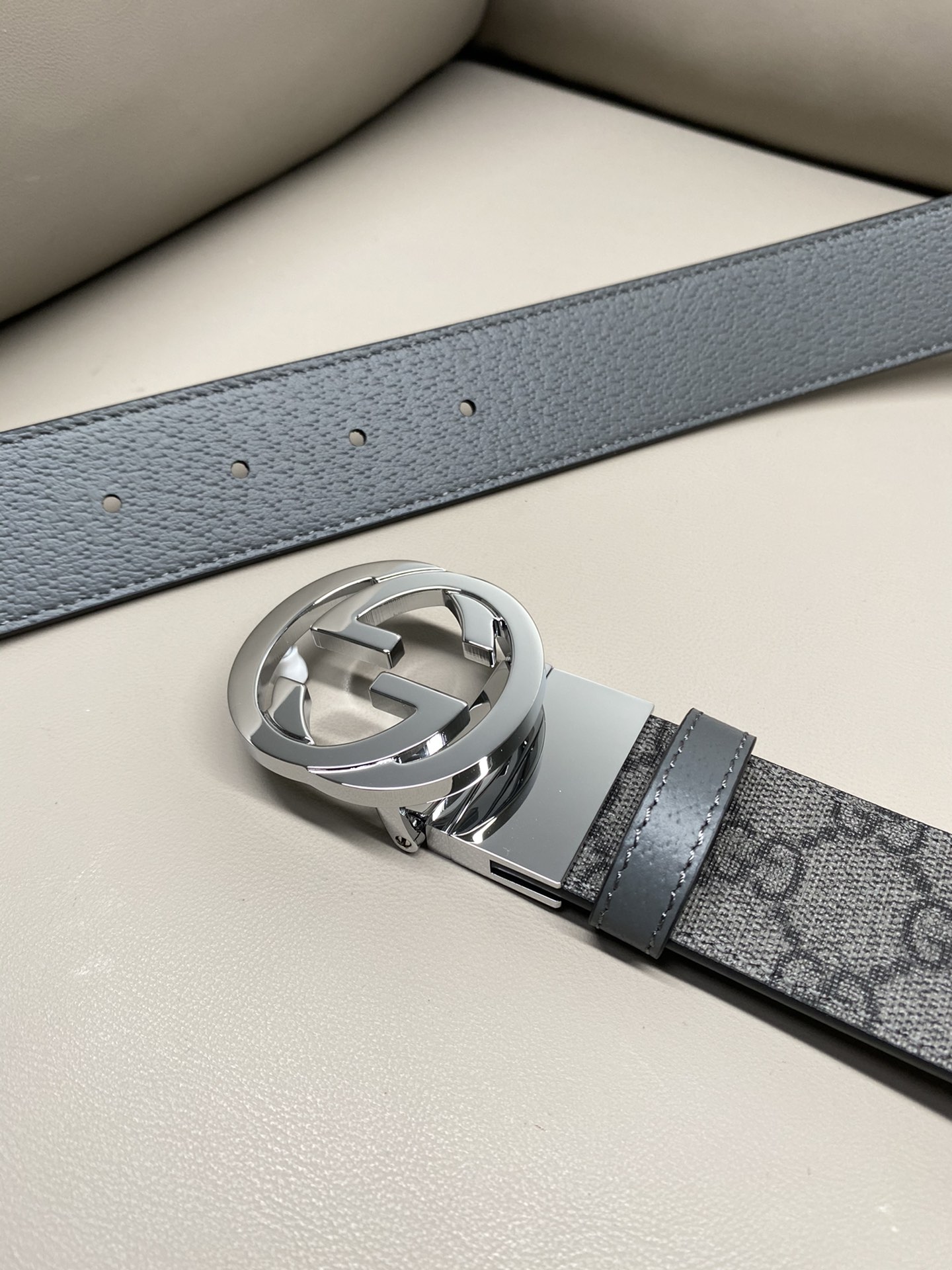 Gucci Male Canvas Belt Canvas Black S-m