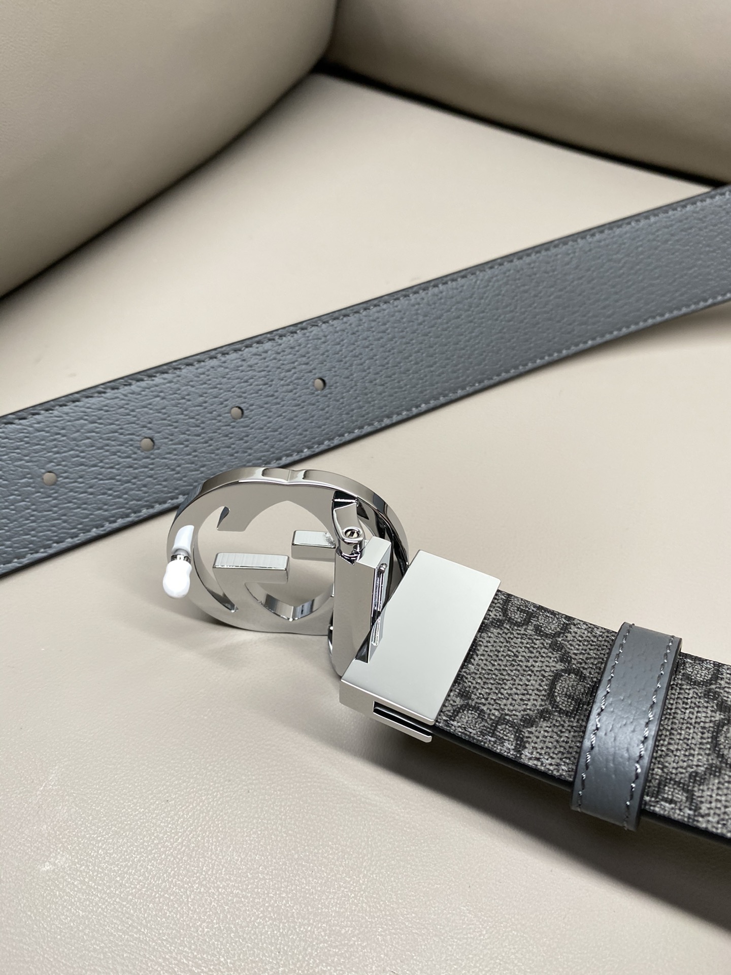 Gucci Male Canvas Belt Canvas Black S-m