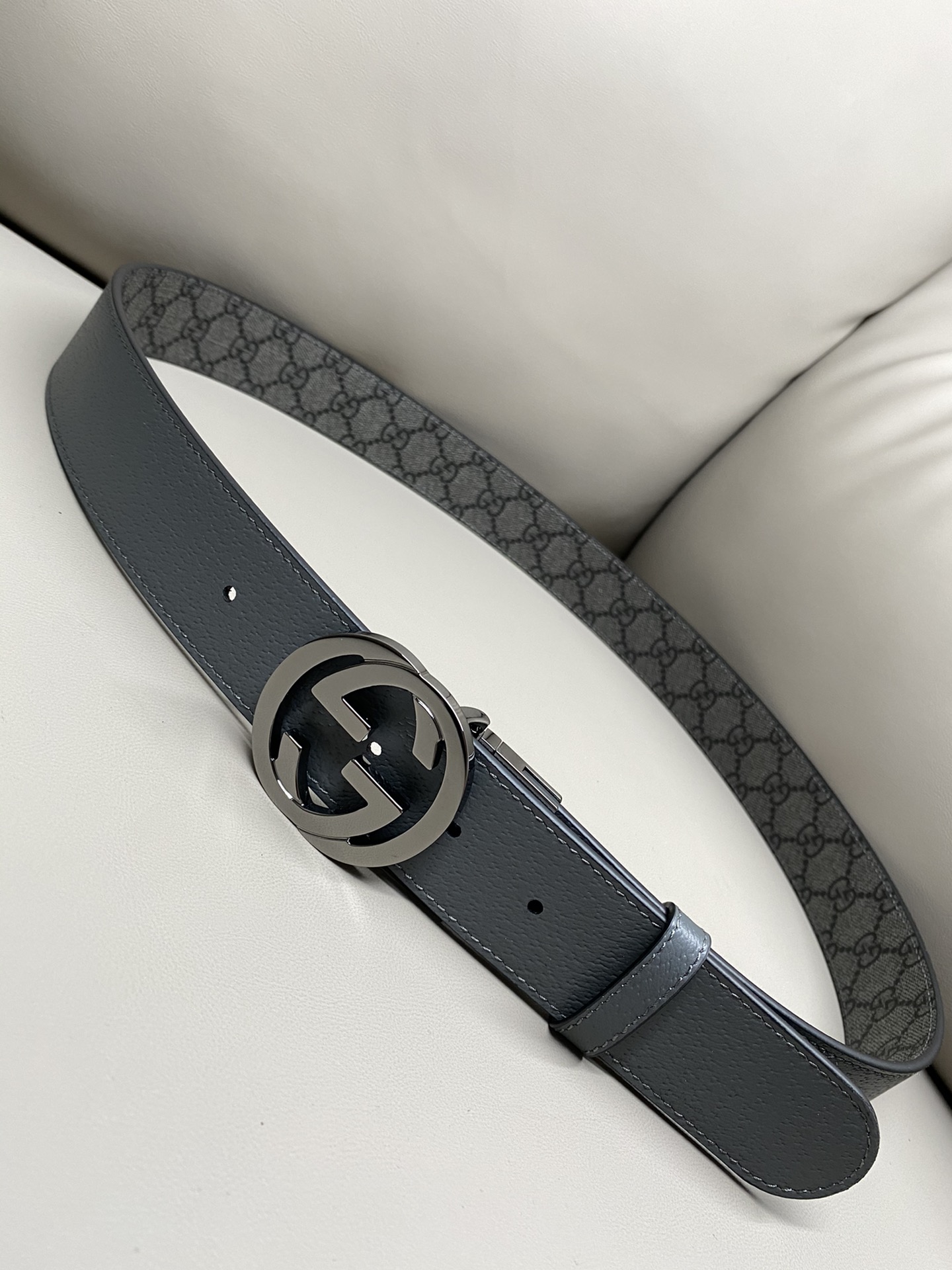 Gucci Male Canvas Belt Canvas Black S-m
