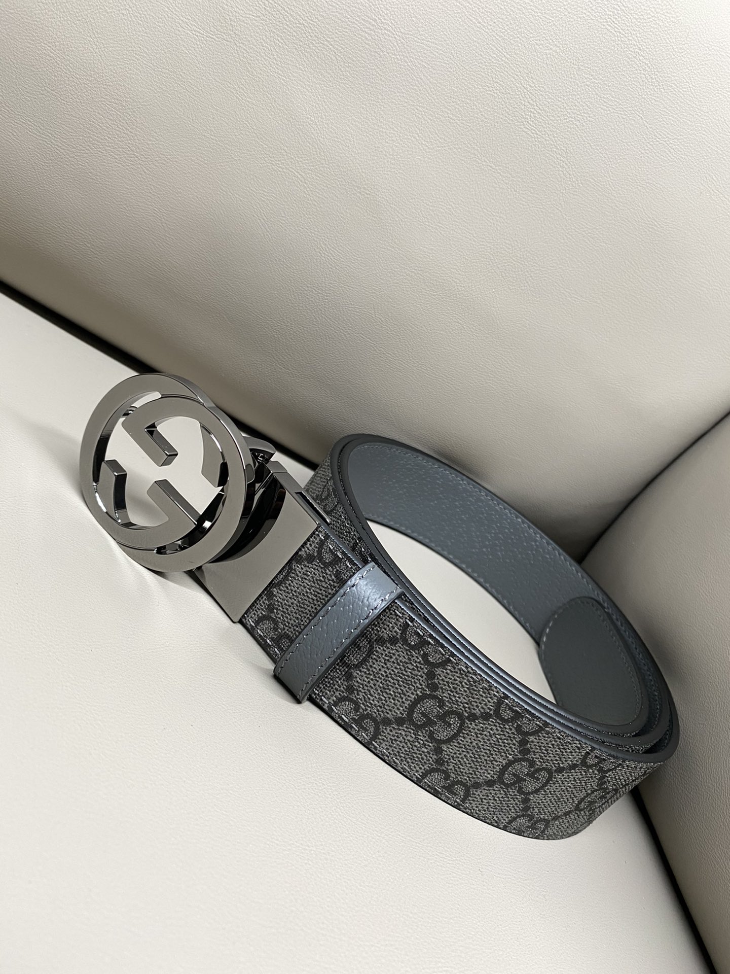 Gucci Male Canvas Belt Canvas Black S-m