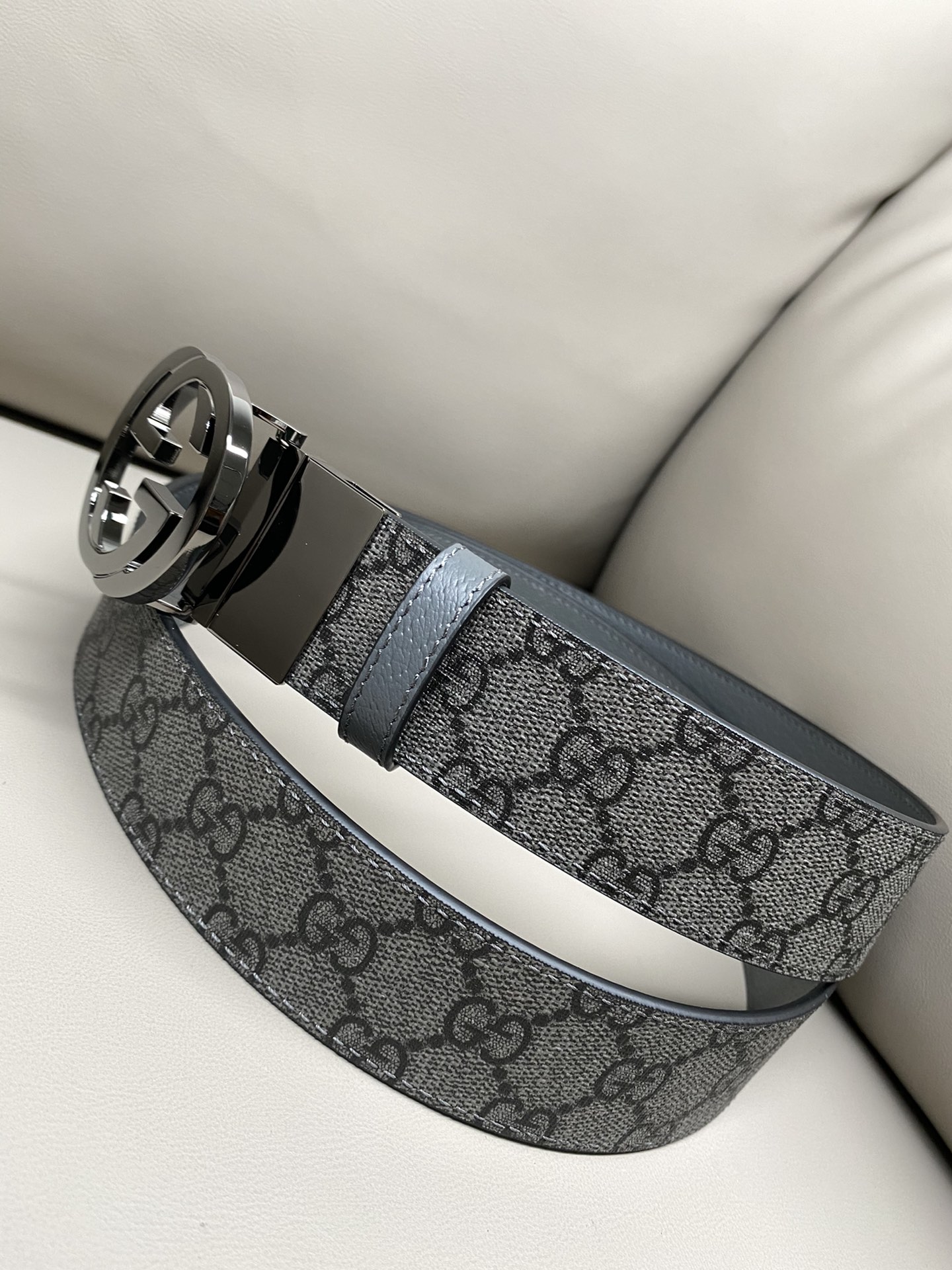 Gucci Male Canvas Belt Canvas Black S-m