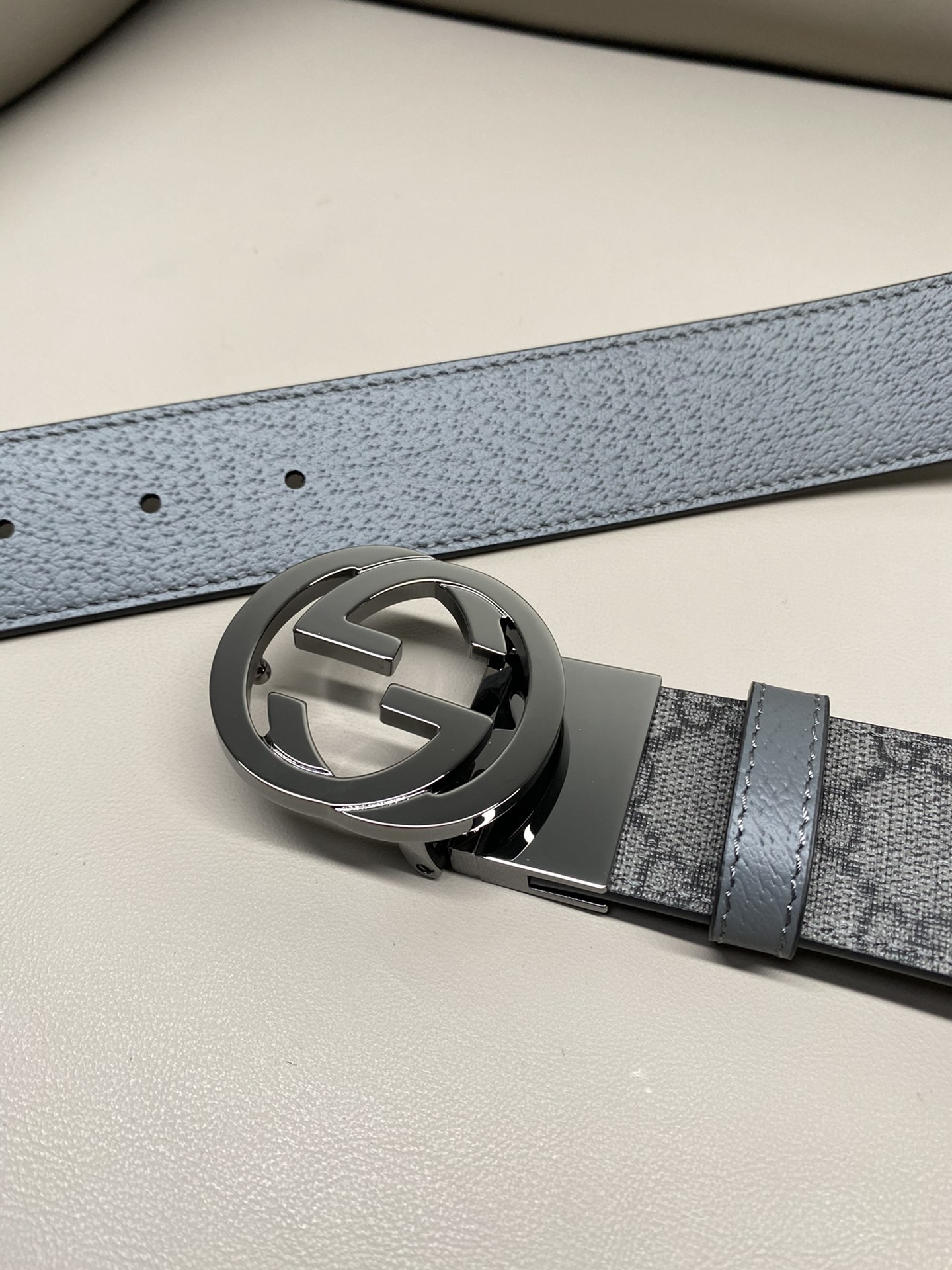 Gucci Male Canvas Belt Canvas Black S-m