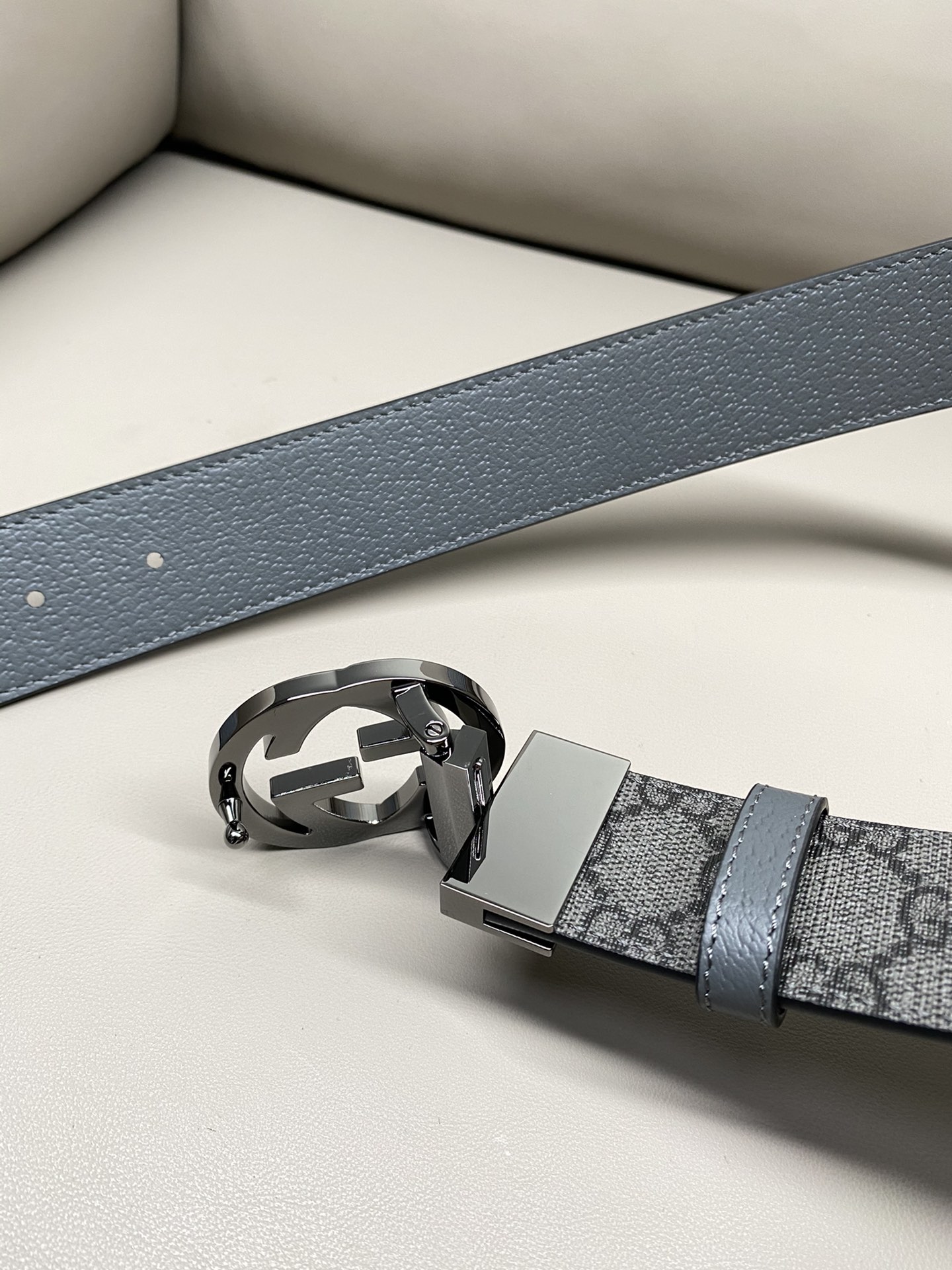 Gucci Male Canvas Belt Canvas Black S-m