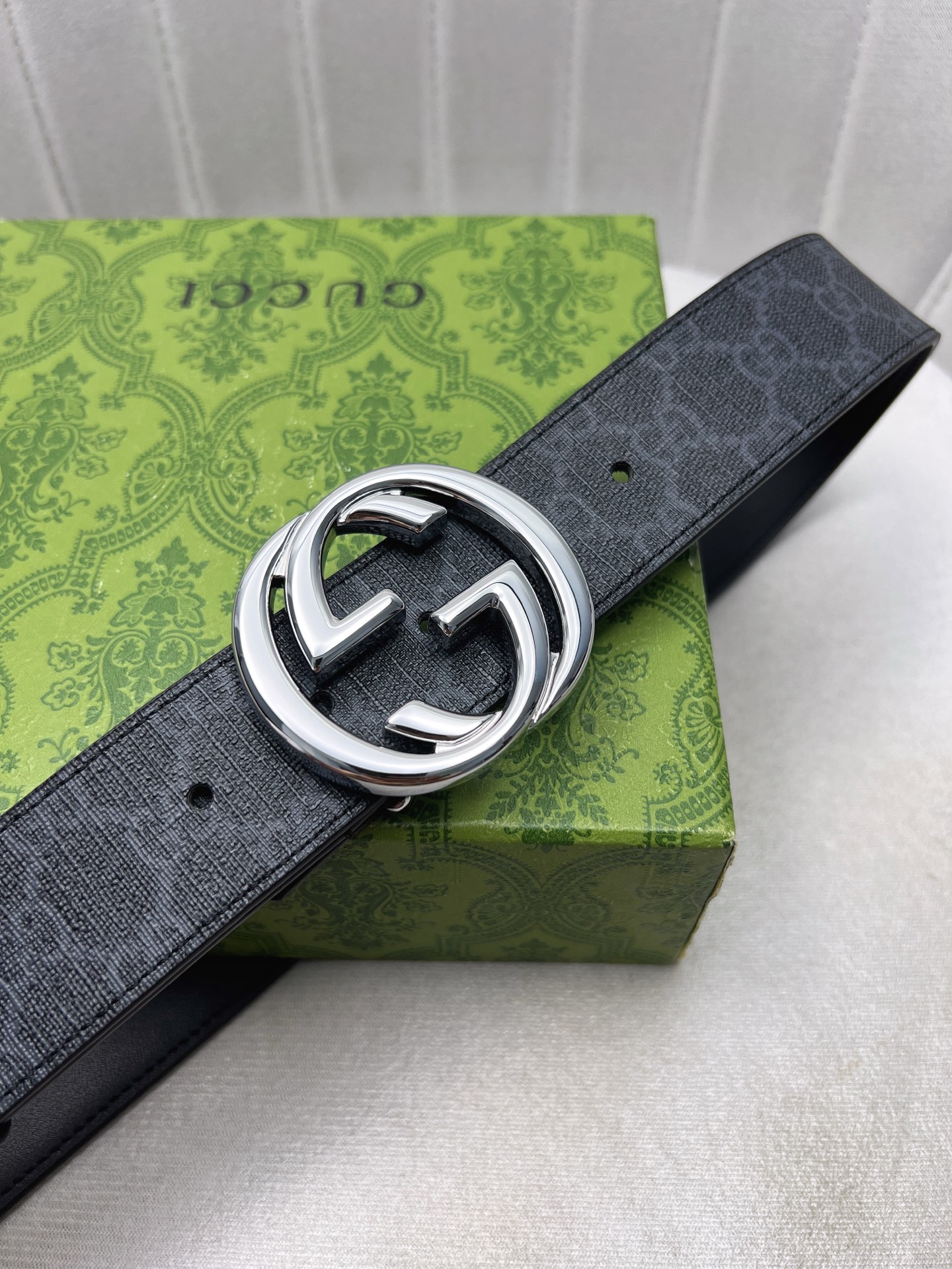 Gucci Male Leather Belt Top Grain Leather