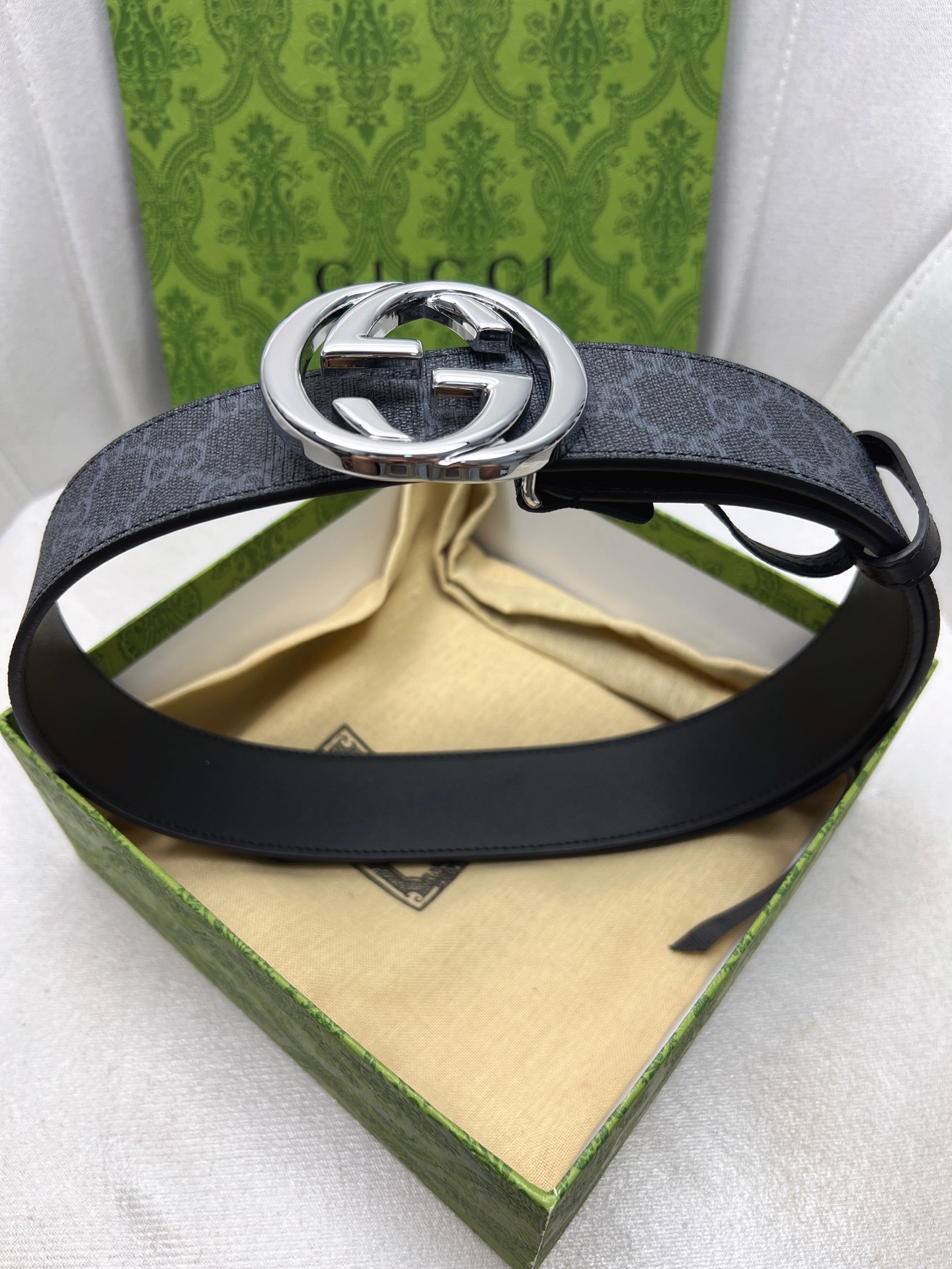 Gucci Male Leather Belt Top Grain Leather