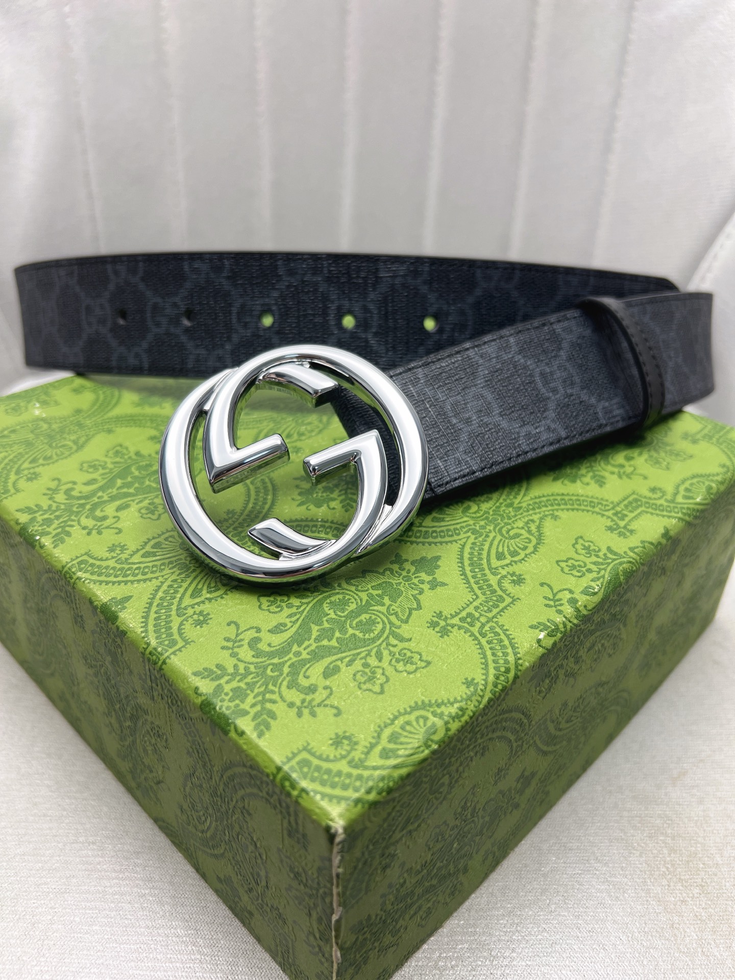 Gucci Male Leather Belt Top Grain Leather