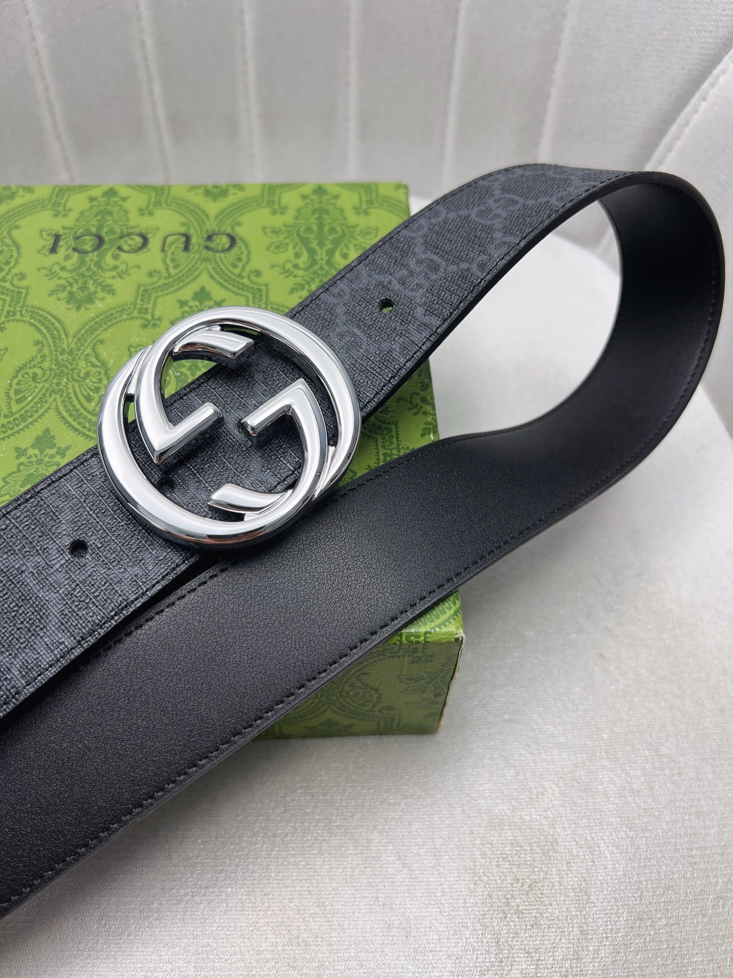 Gucci Male Leather Belt Top Grain Leather