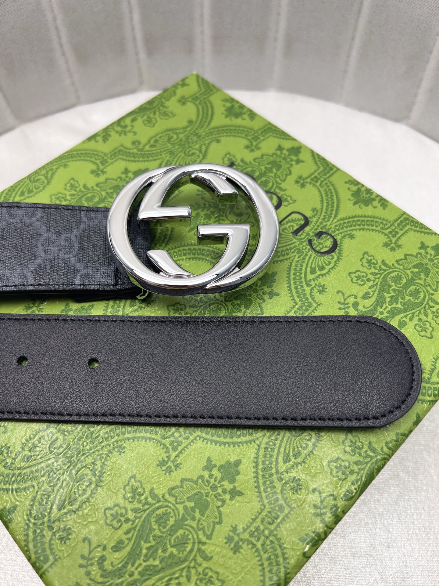 Gucci Male Leather Belt Top Grain Leather