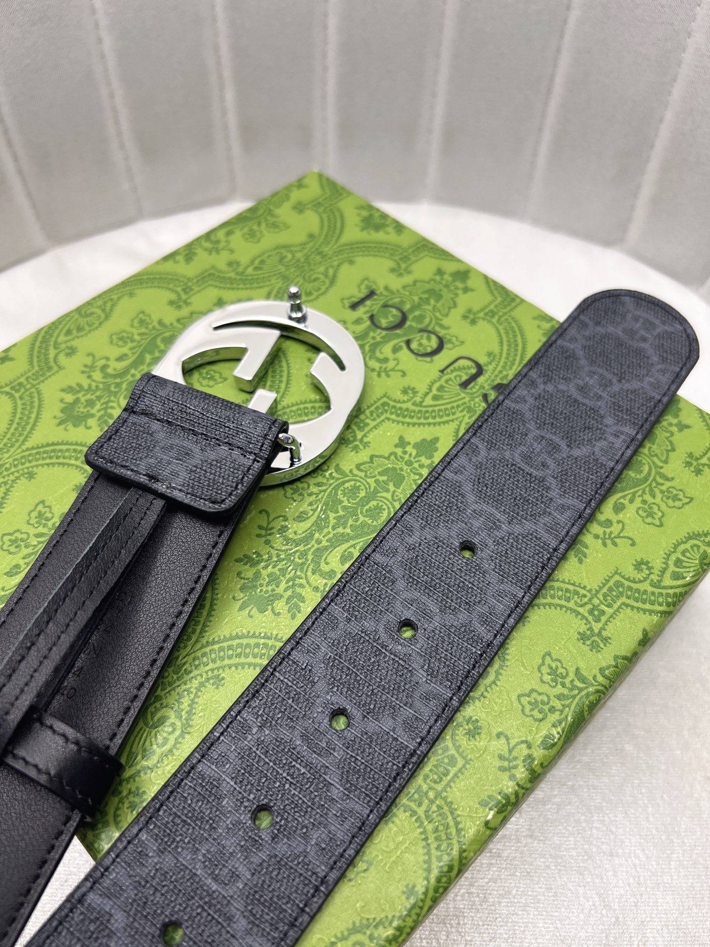 Gucci Male Leather Belt Top Grain Leather