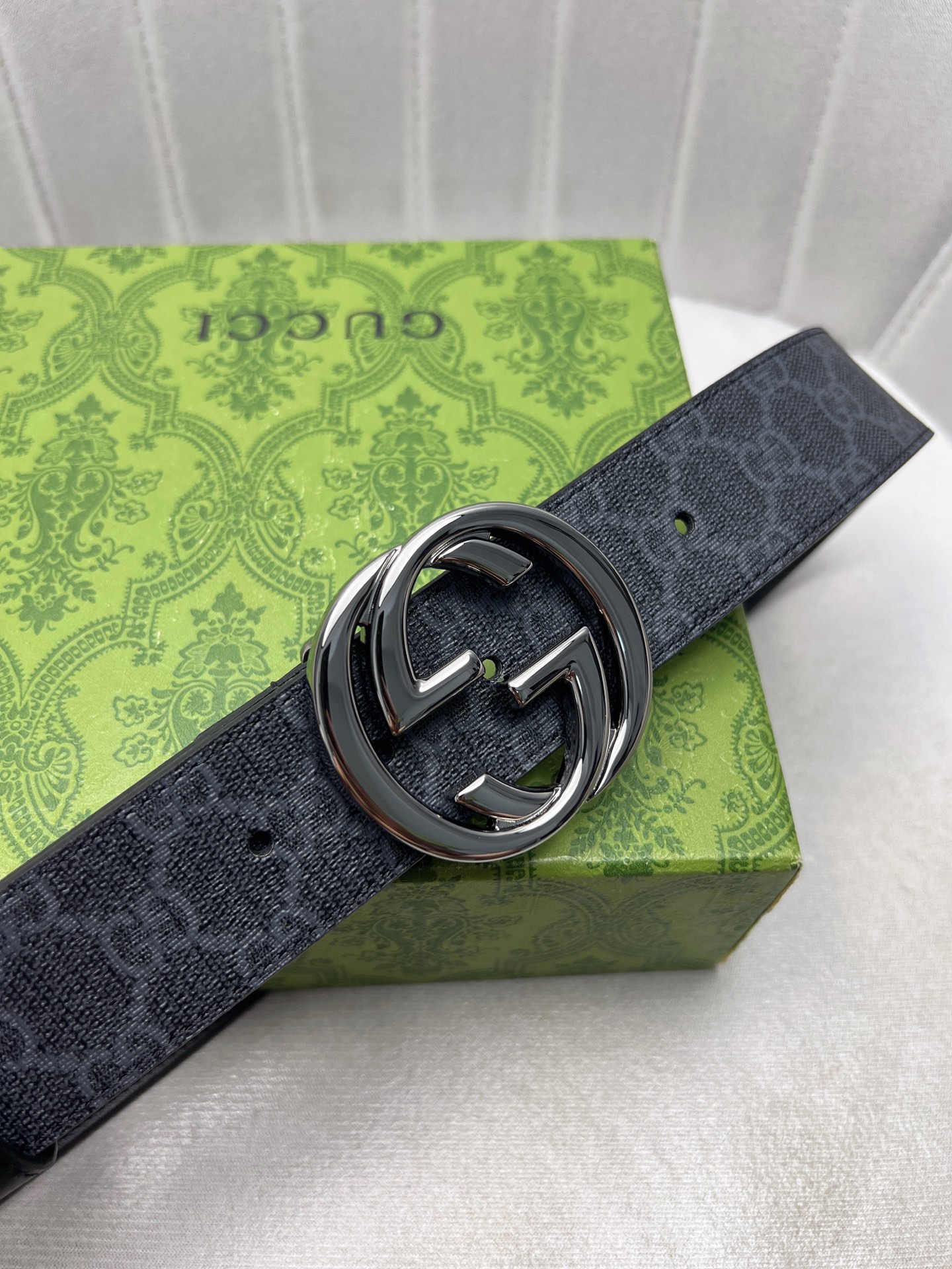 Gucci Male Leather Belt Top Grain Leather