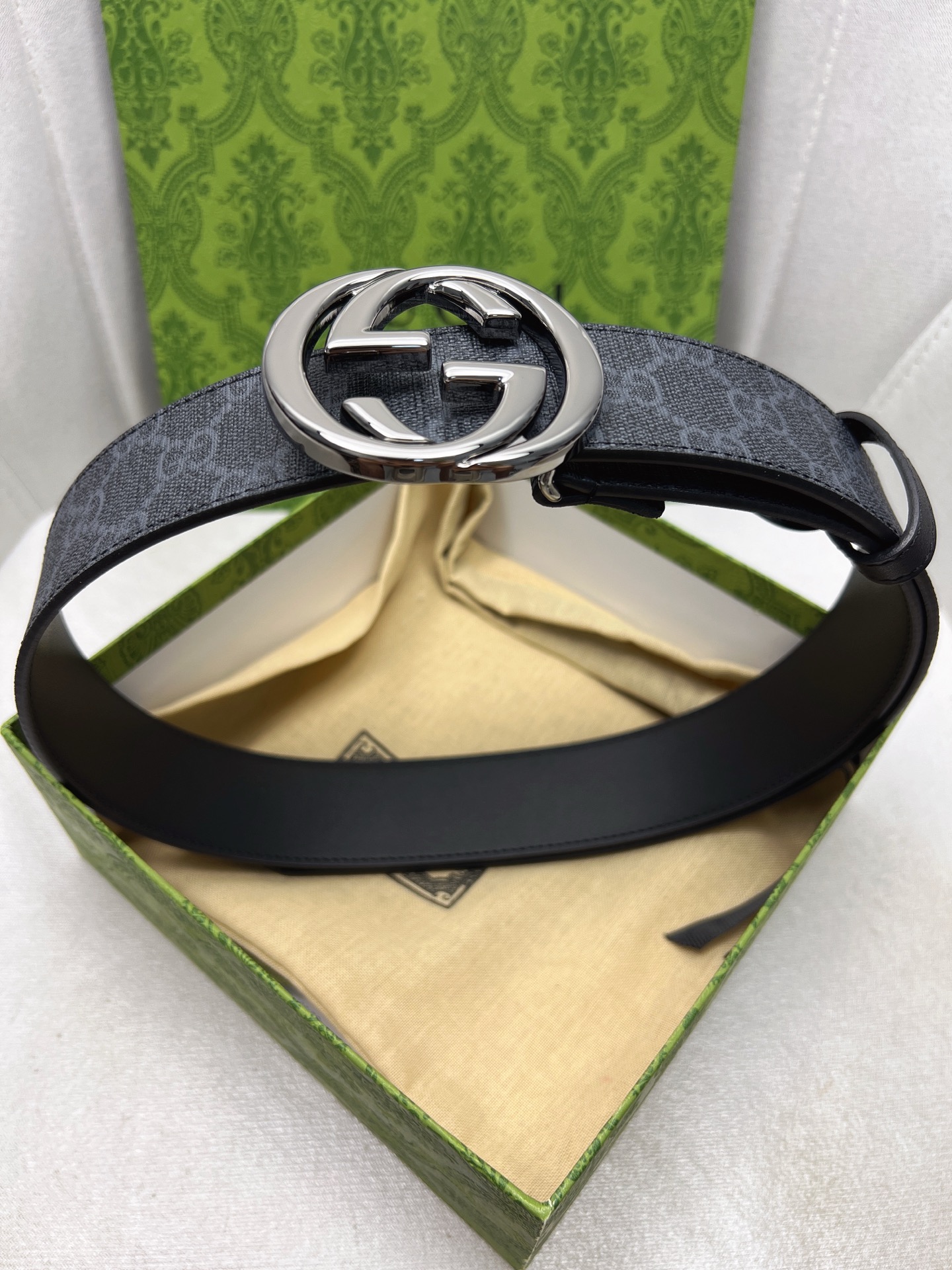 Gucci Male Leather Belt Top Grain Leather