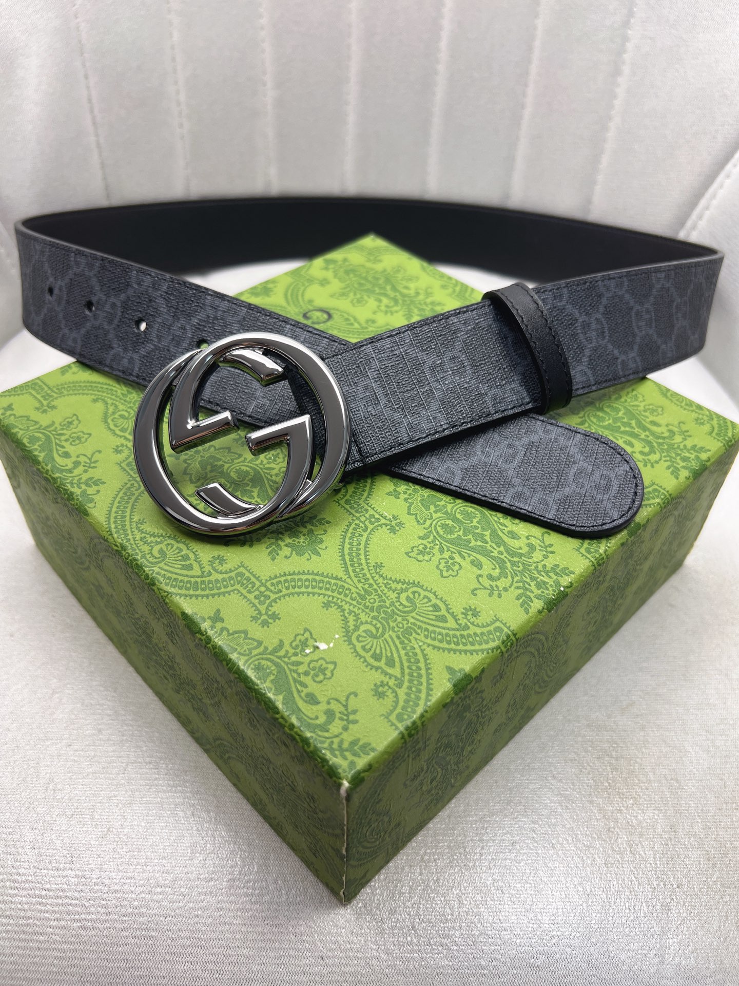 Gucci Male Leather Belt Top Grain Leather