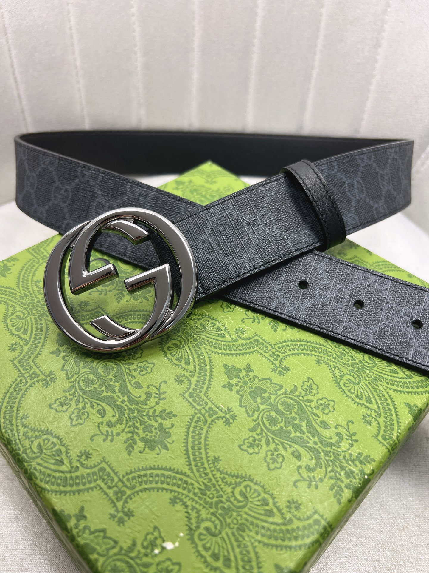 Gucci Male Leather Belt Top Grain Leather