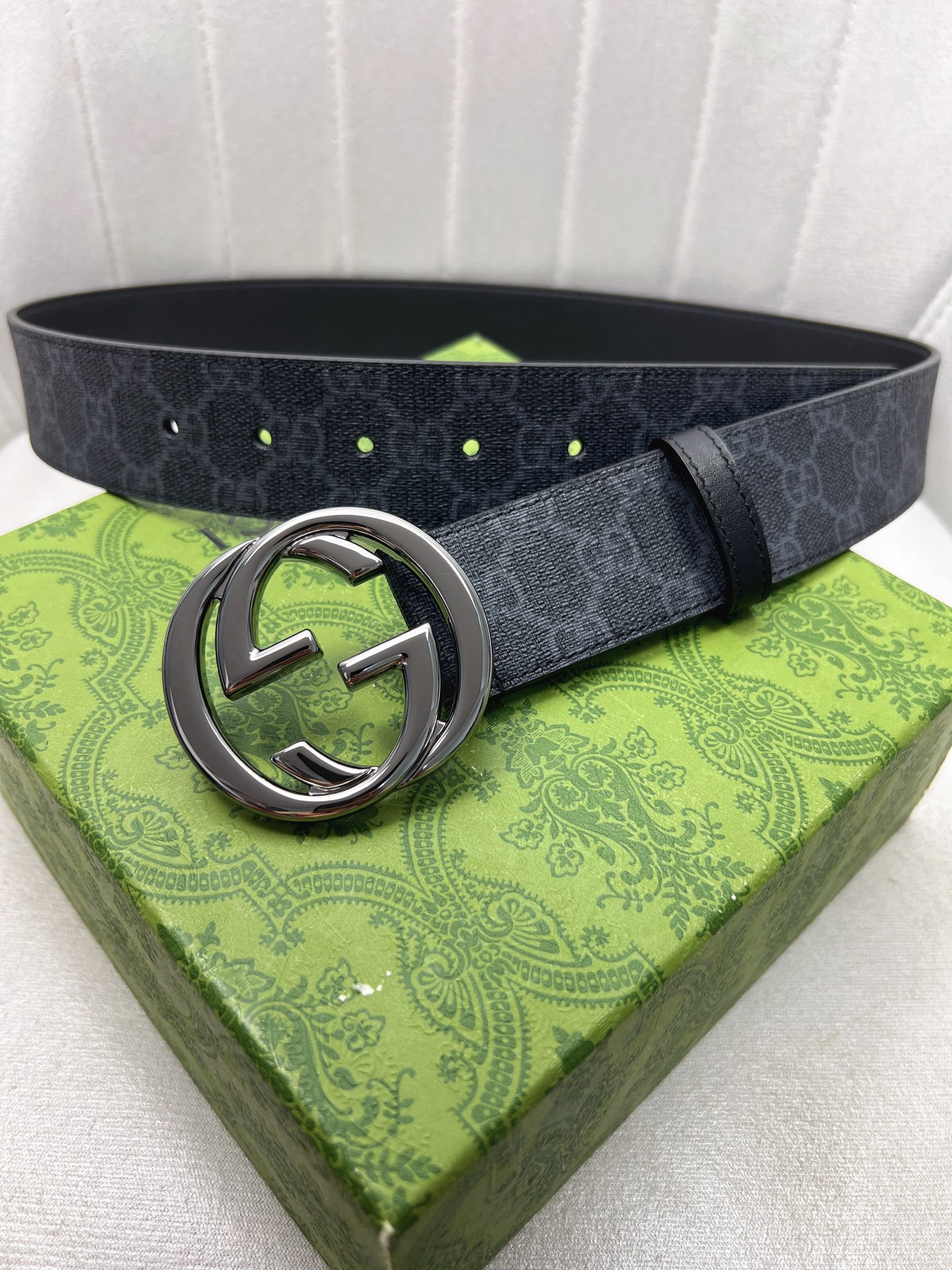 Gucci Male Leather Belt Top Grain Leather