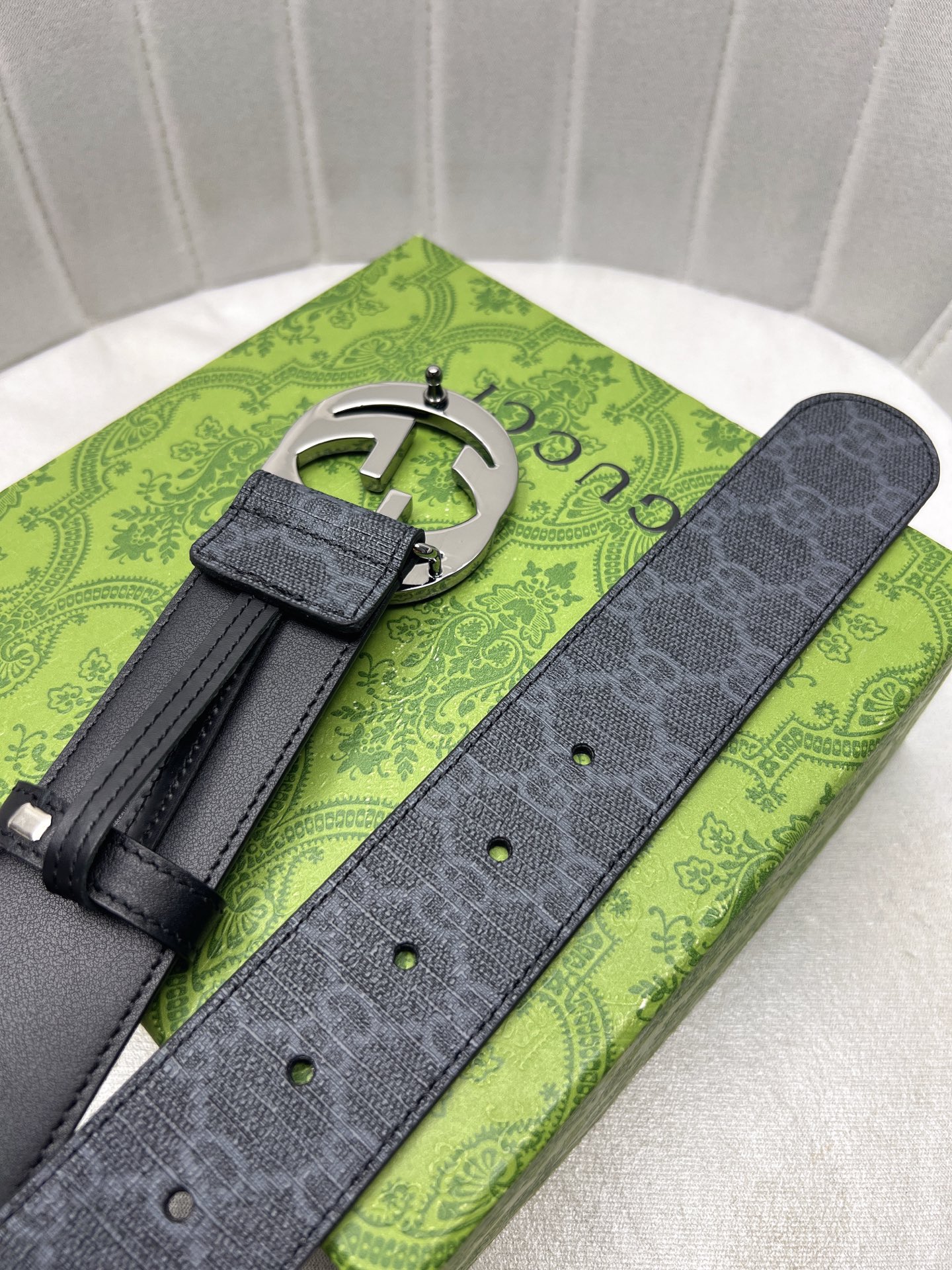 Gucci Male Leather Belt Top Grain Leather