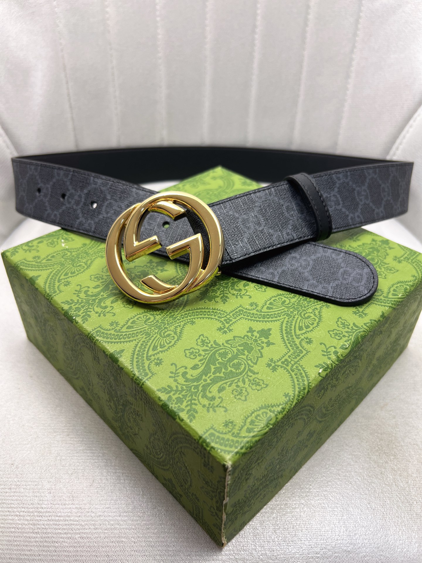 Gucci Male Leather Belt Top Grain Leather