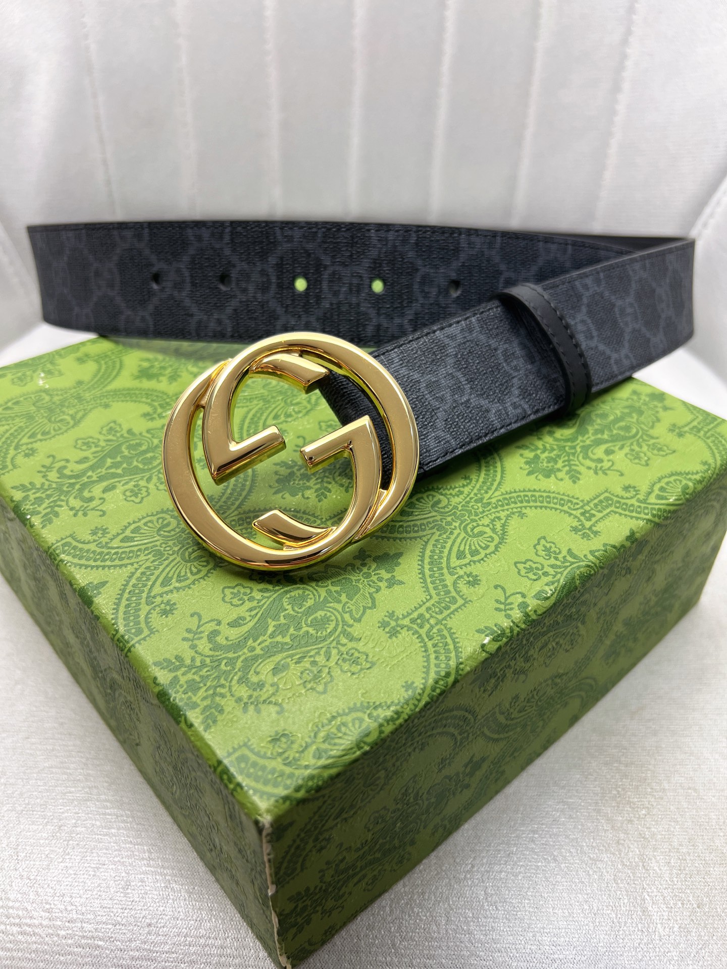 Gucci Male Leather Belt Top Grain Leather