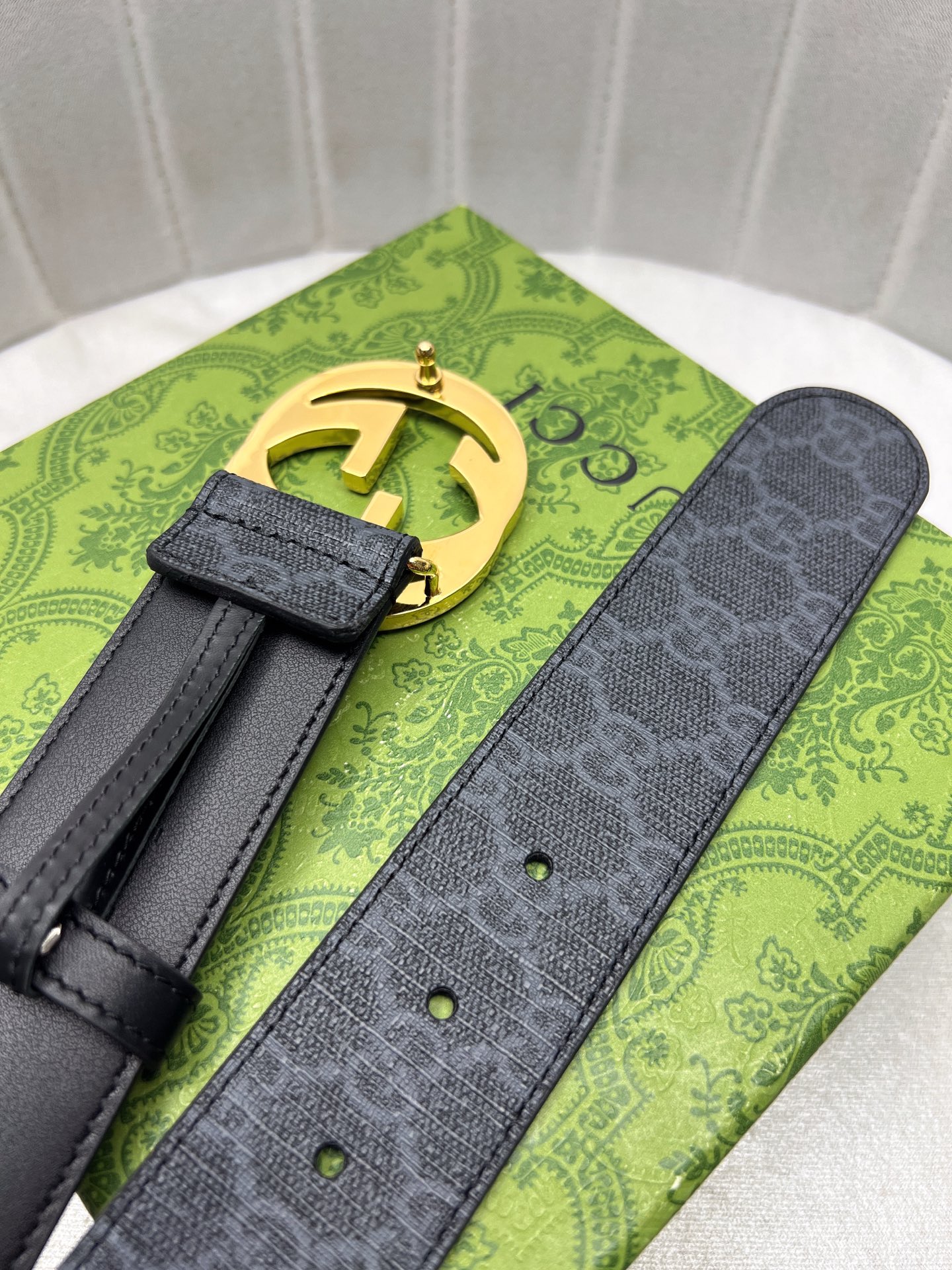 Gucci Male Leather Belt Top Grain Leather