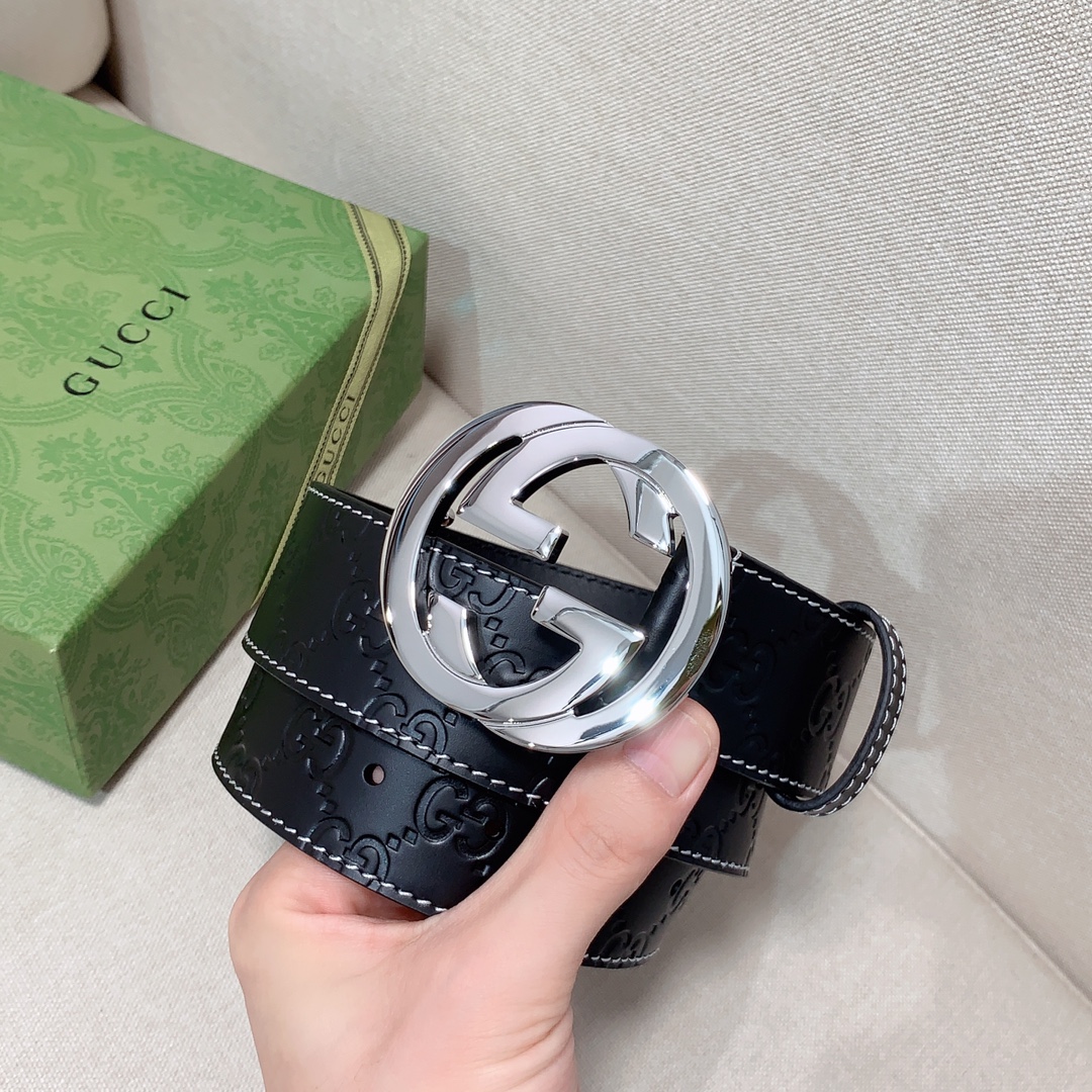 Gucci Male Basic Belt Cow Leather