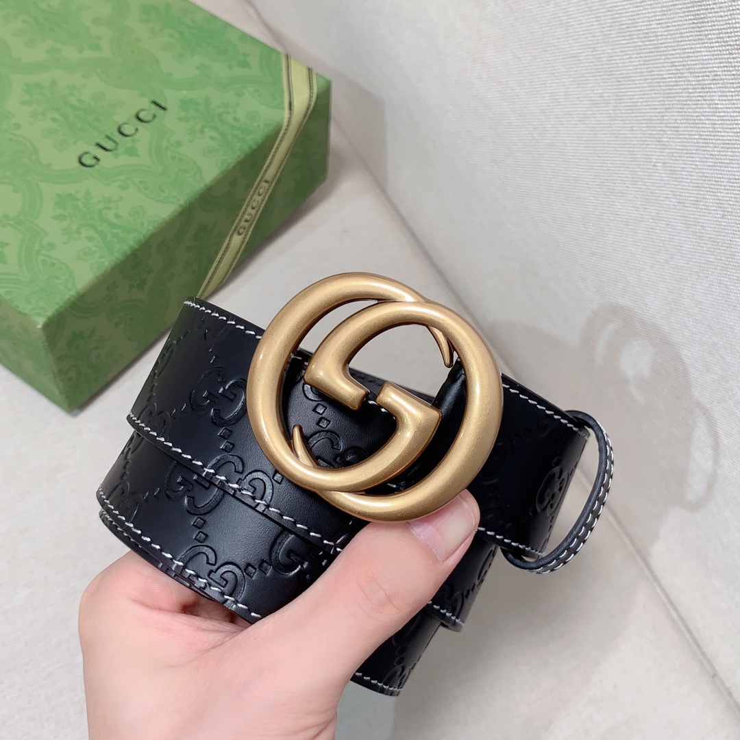 Gucci Male Basic Belt Cow Leather
