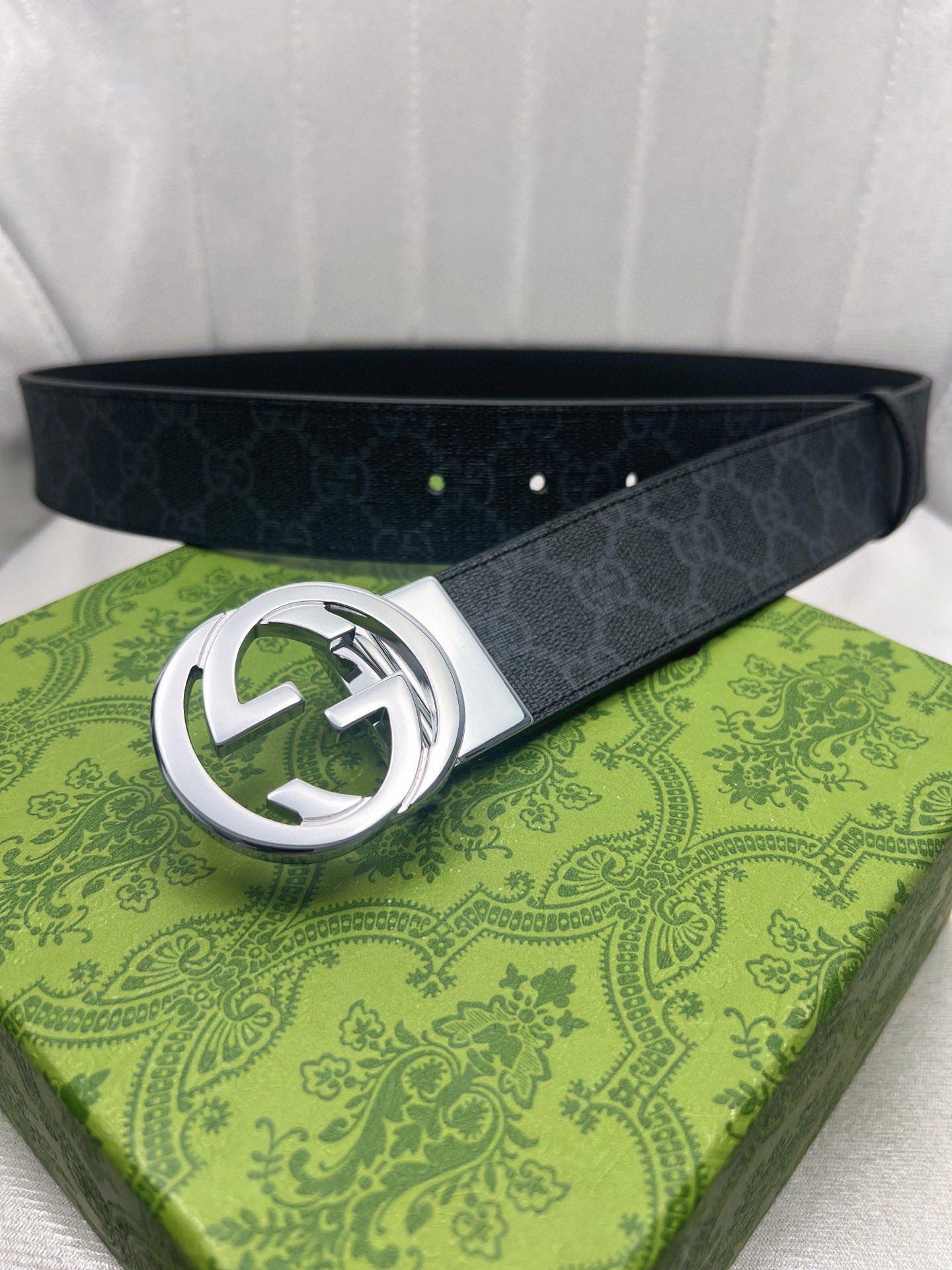 Gucci Male Leather Belt Top Grain Leather Waterproof